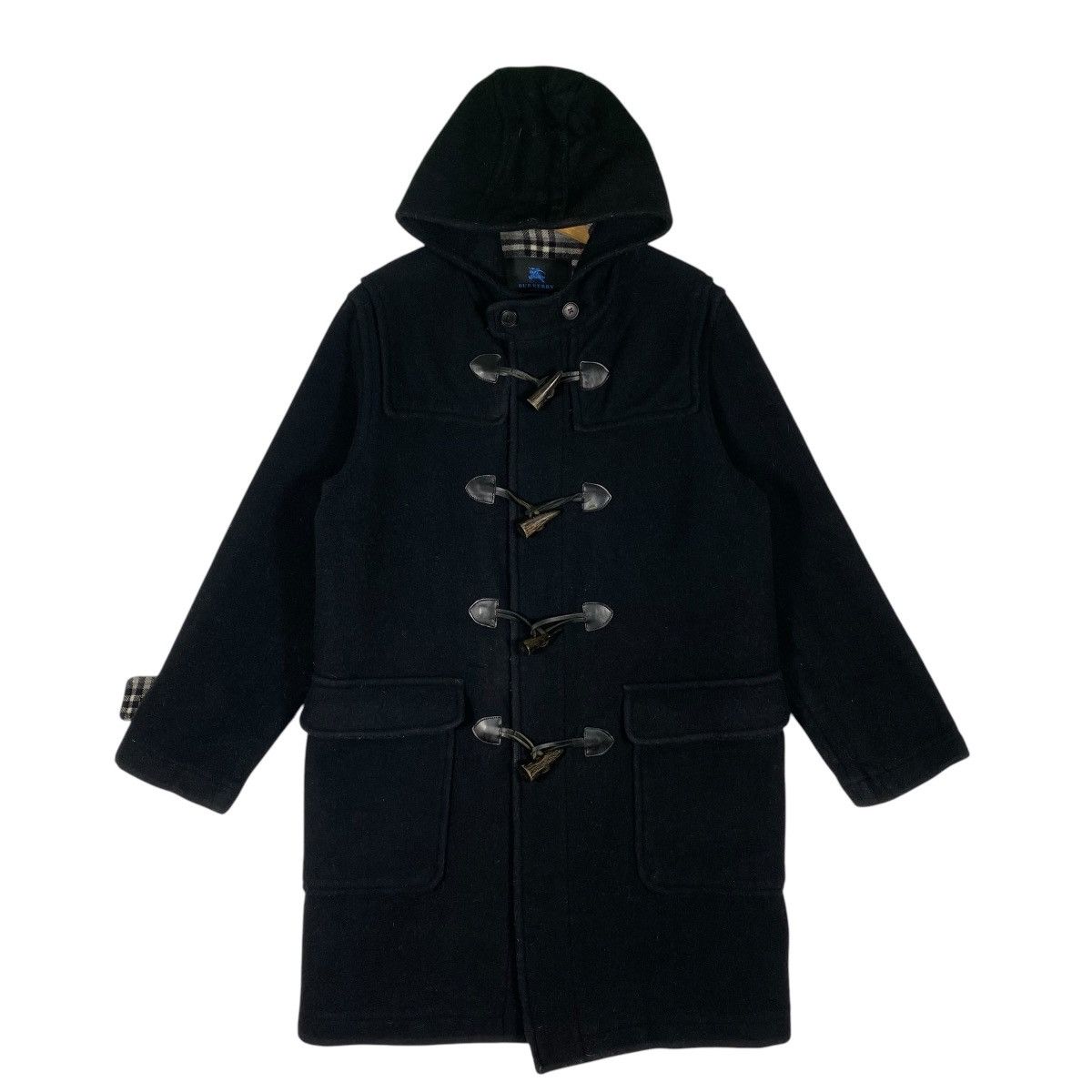 Burberry × Burberry Prorsum Vintage Burberry London Blue Label Nova Check Duffer Coat Size US M / EU 48-50 / 2 - 2 Thumbnail