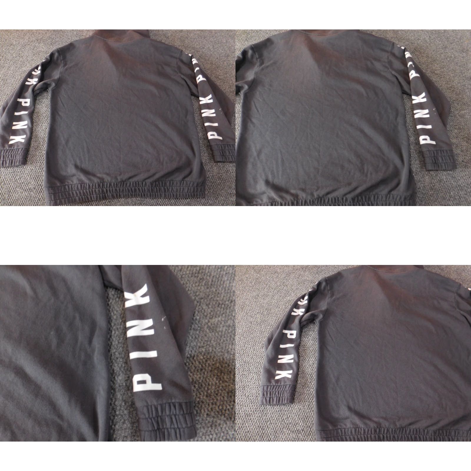 Victoria's Secret VICTORIA'S SECRET PINK Sweatshirt Pullover Crew Neck Long Sleeve Raglan Logo 1/4 Zip Stretch Size L / US 10 / IT 46 - 8 Thumbnail