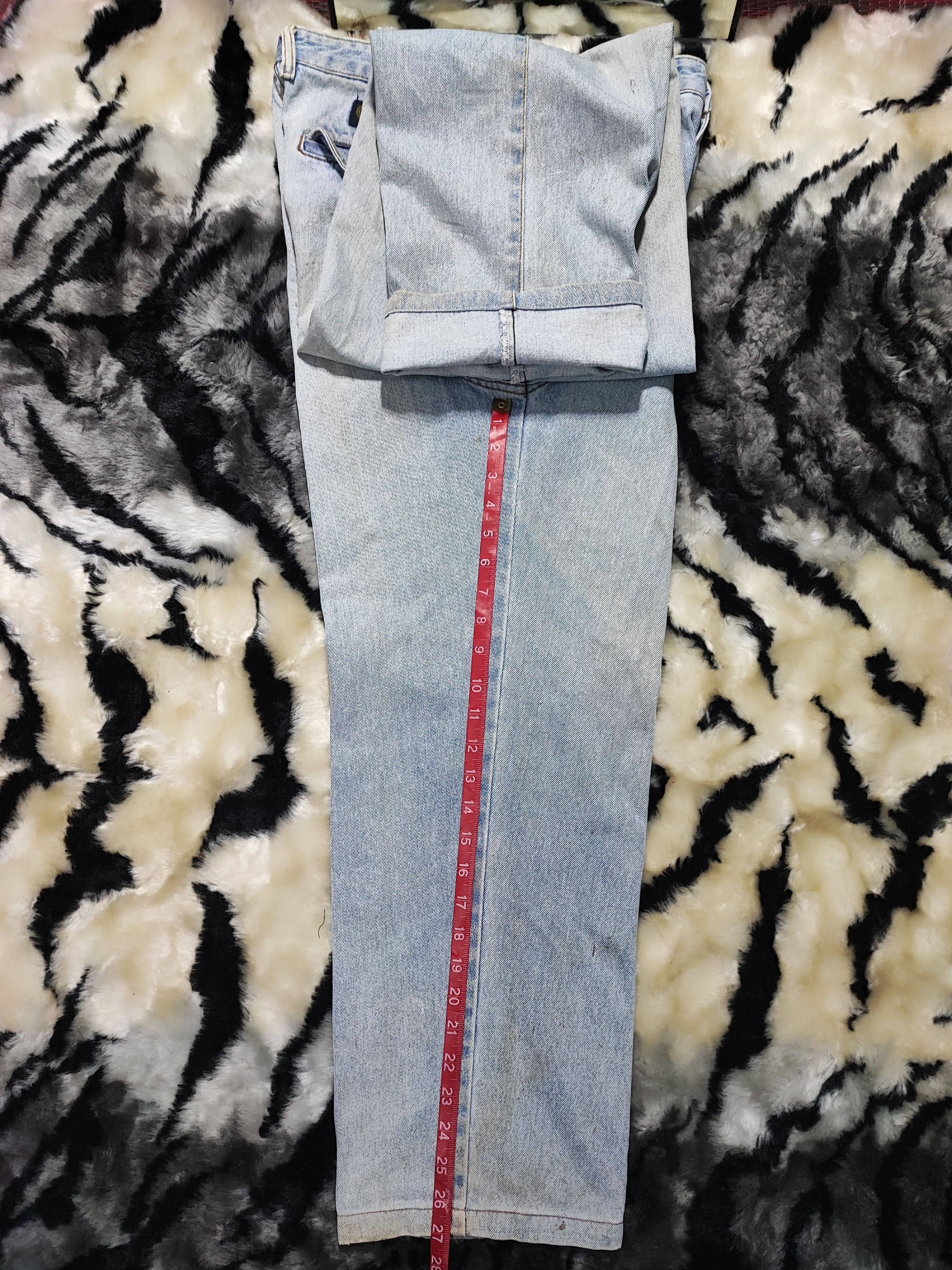 Vintage Volvo vintage y2k grunge faded blue skater baggy jeans Size US 30 / EU 46 - 17 Thumbnail