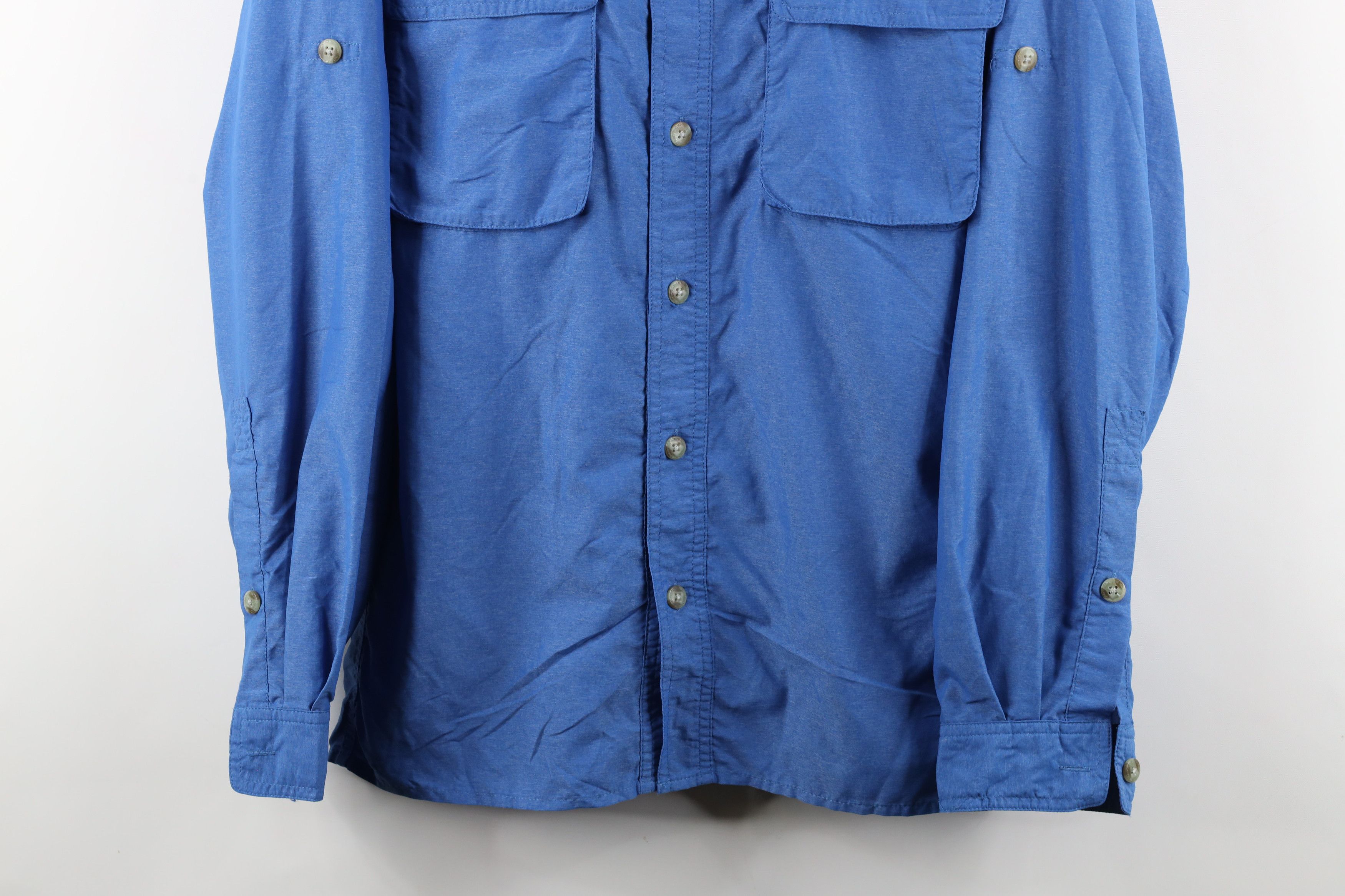 ExOfficio × Vintage ExOfficio Hiking Trail Collared Button Down Shirt Blue Size US M / EU 48-50 / 2 - 3 Thumbnail