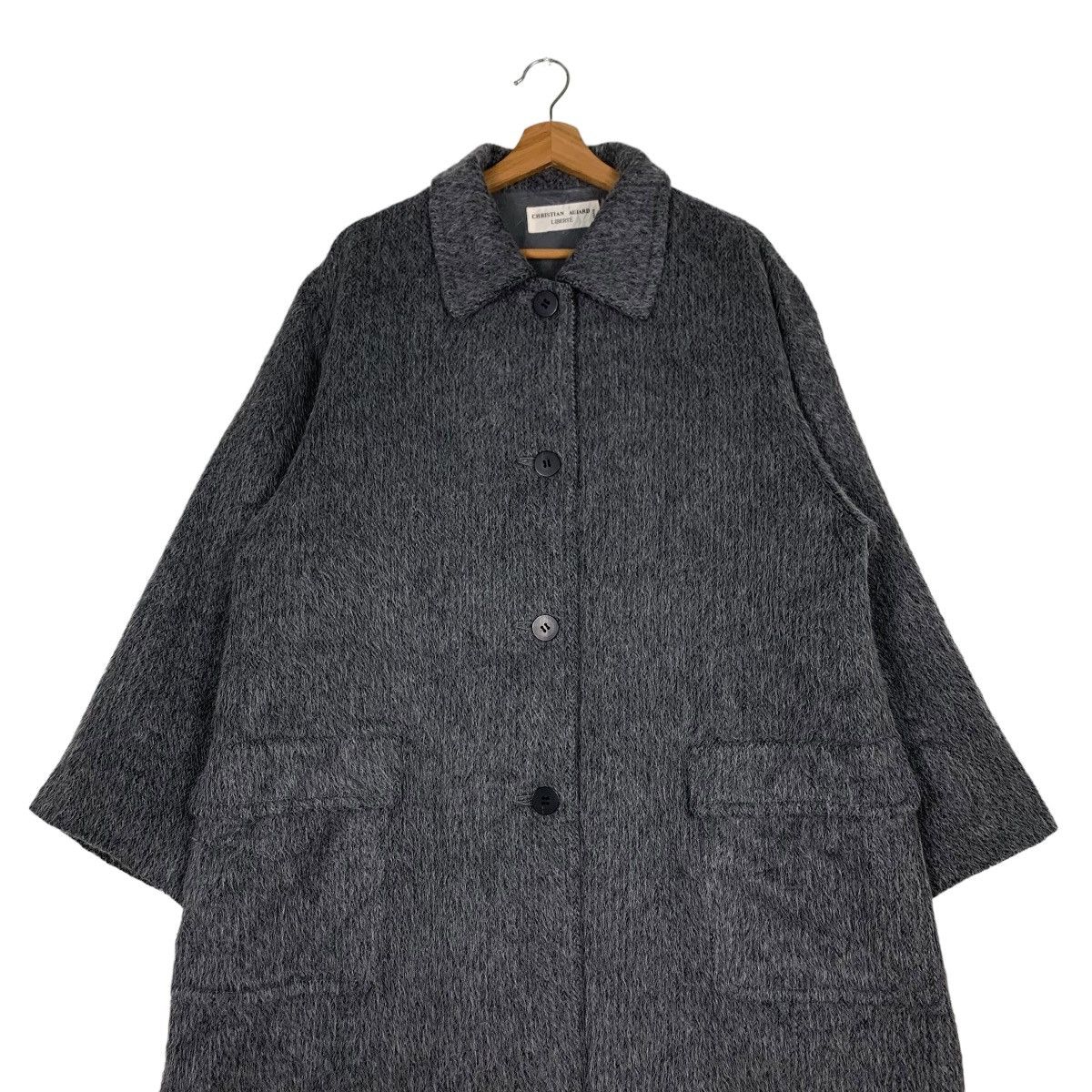 Japanese Brand CHRISTIAN AUJARD Liberte Mohair Long Coat #0083-C5 Size US L / EU 52-54 / 3 - 4 Thumbnail