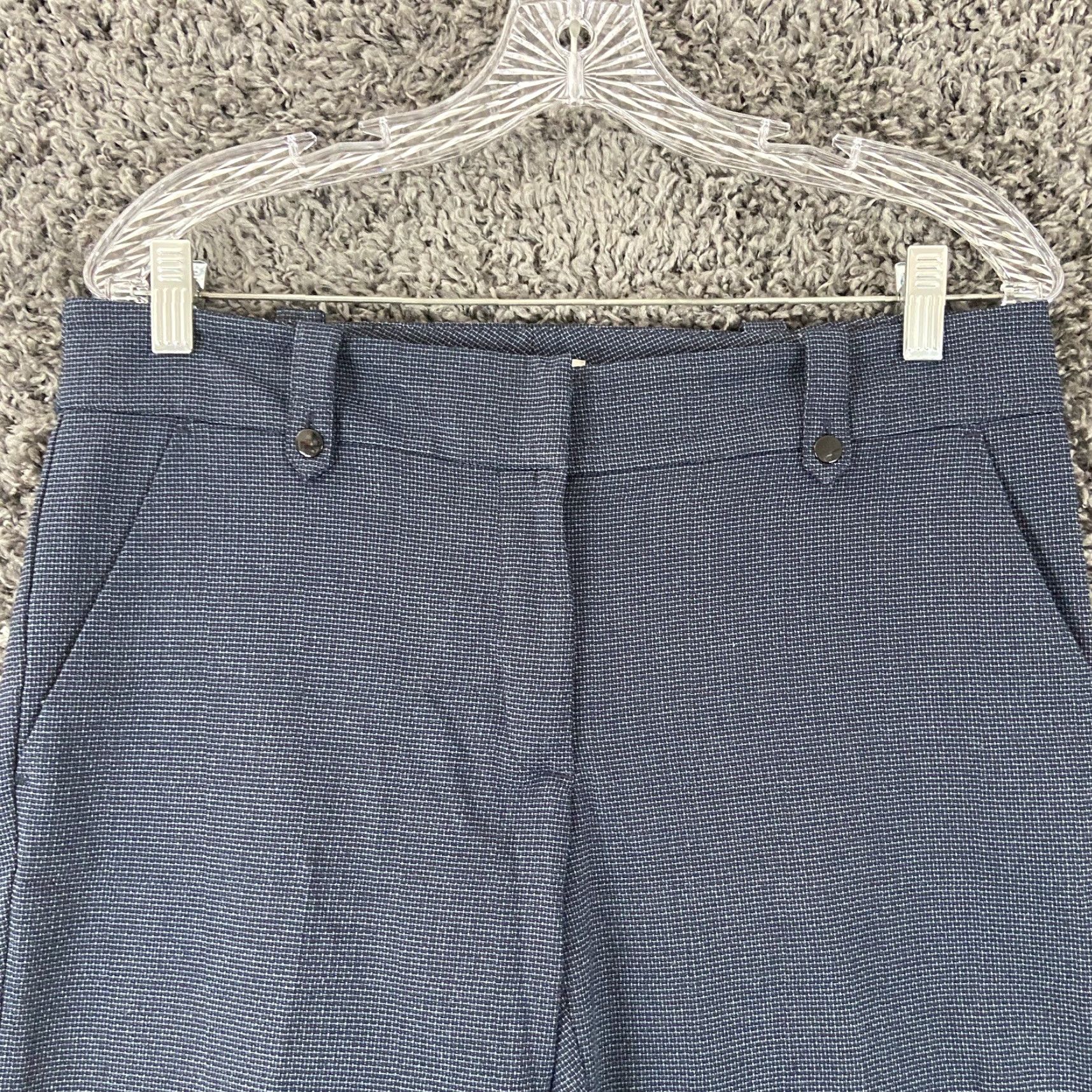Loft LOFT Dress Pants Women 6 Blue Tweed Plaid Pockets Vintage? (no) – LOFT Outlet Original Dress Trouser Pants, Plaid, Blue, Women, Size 6 Size 28" / US 6 / IT 42 - 5 Thumbnail