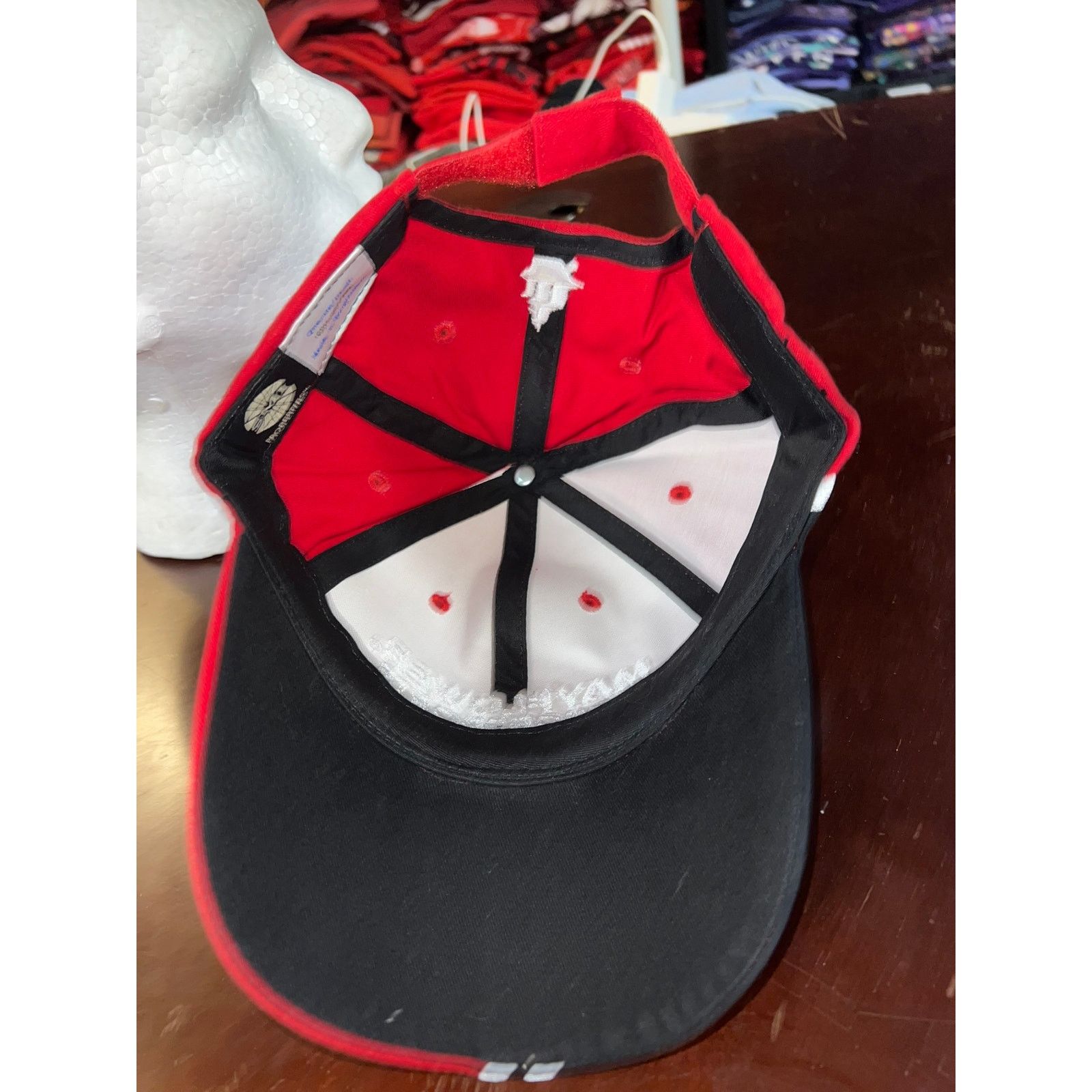 Vintage Vintage Mayflower Motorsports Hat Black Red Cap Headwear OS Size ONE SIZE - 7 Thumbnail