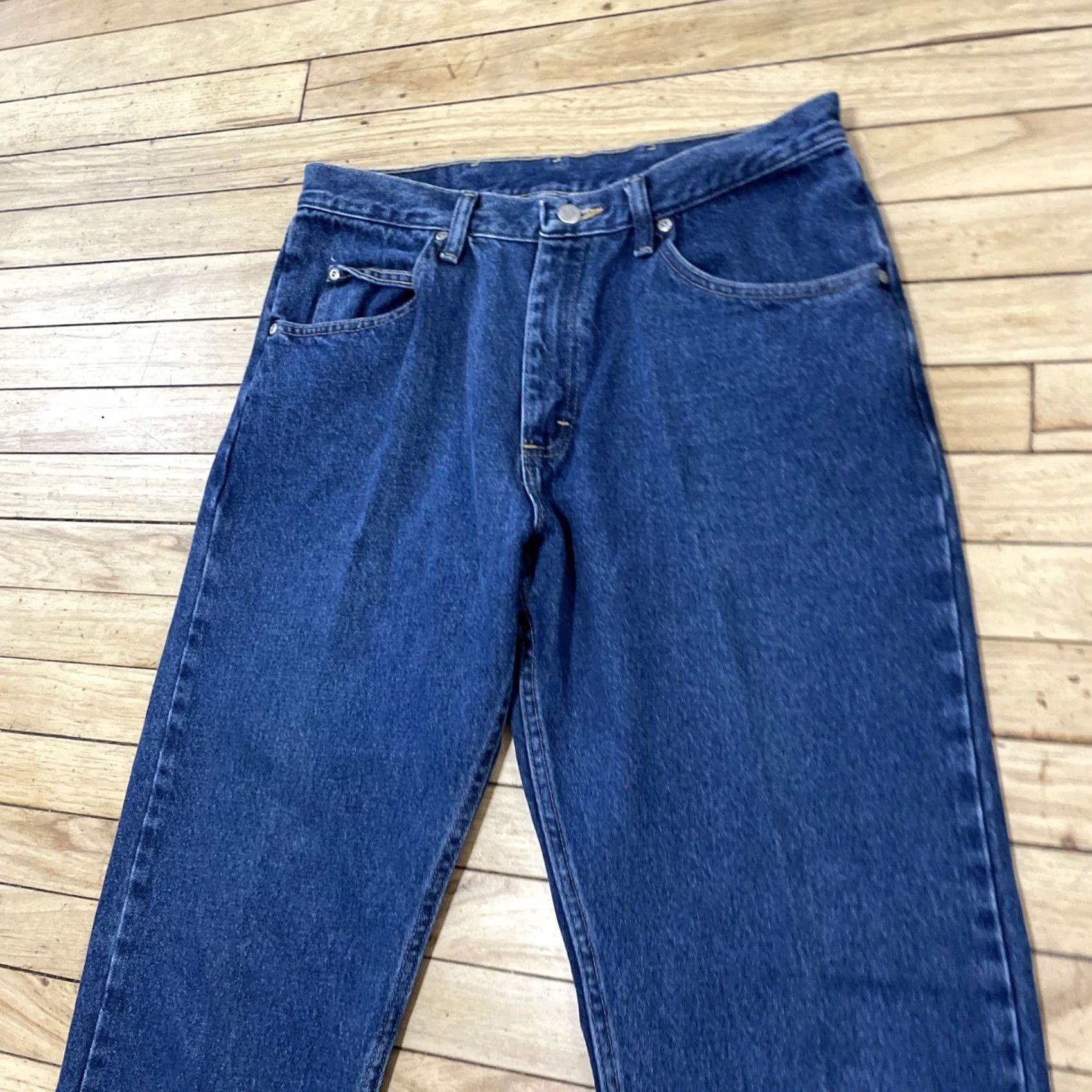 Wrangler VINTAGE Wrangler Jeans Mens 34x29 Blue Classic Straight Western Cowboy Denim 34 976T1DR Size US 34 / EU 50 - 3 Thumbnail