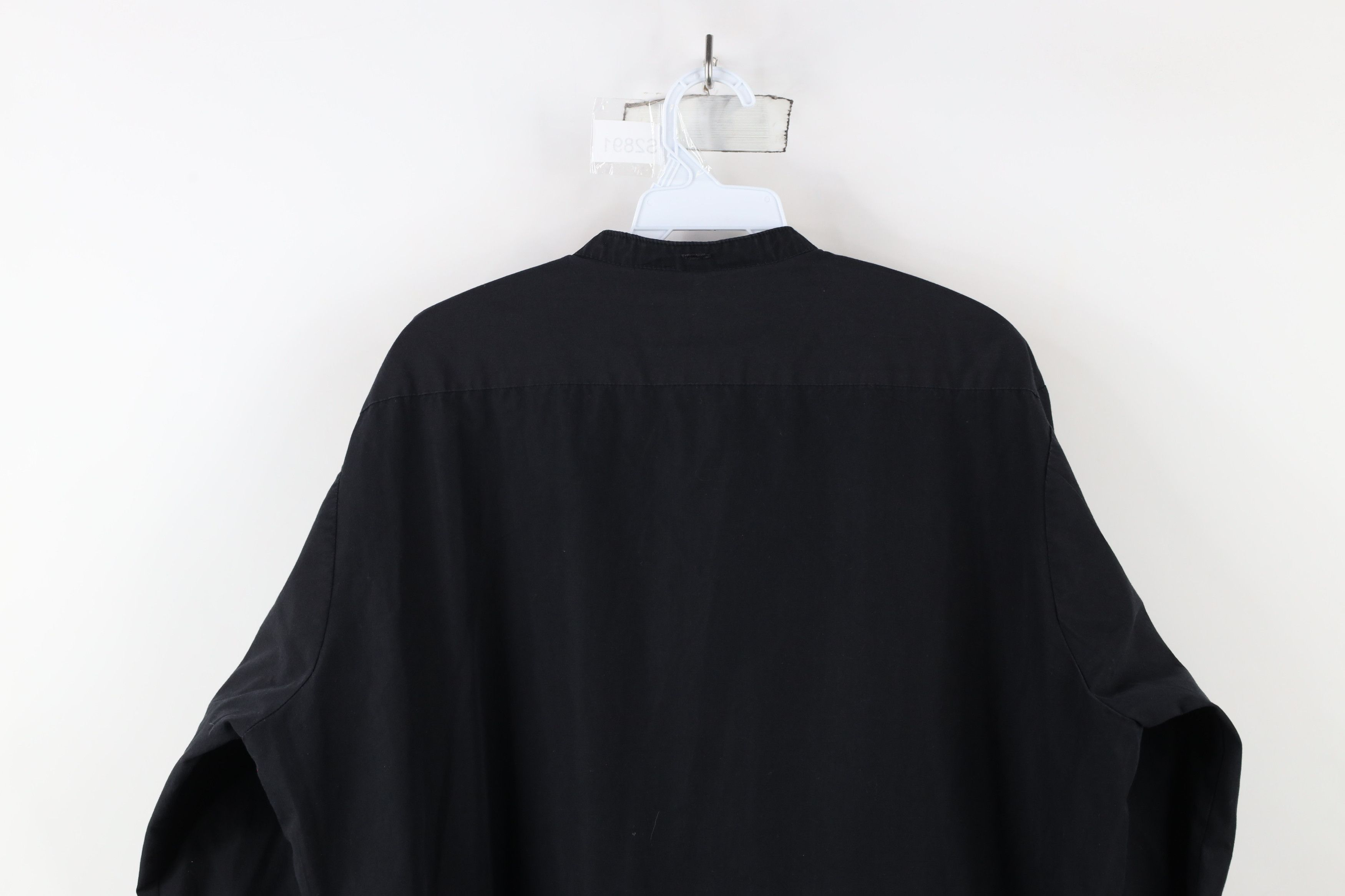 Vintage Vintage 90s Streetwear Clerical Band Collar Button Shirt USA Size US M / EU 48-50 / 2 - 11 Thumbnail
