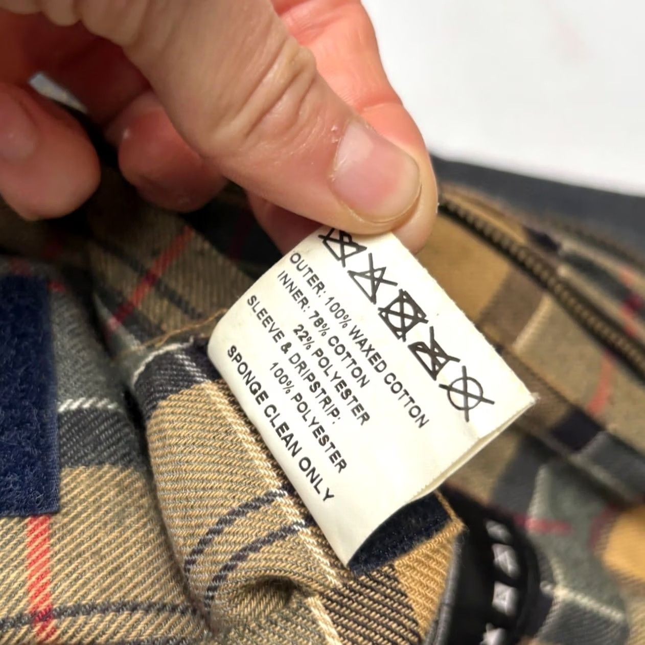 Barbour Barbour Ashby Waxed Cotton Jacket Men's Medium Tartan Lined Kurt Cobain Size US M / EU 48-50 / 2 - 7 Thumbnail