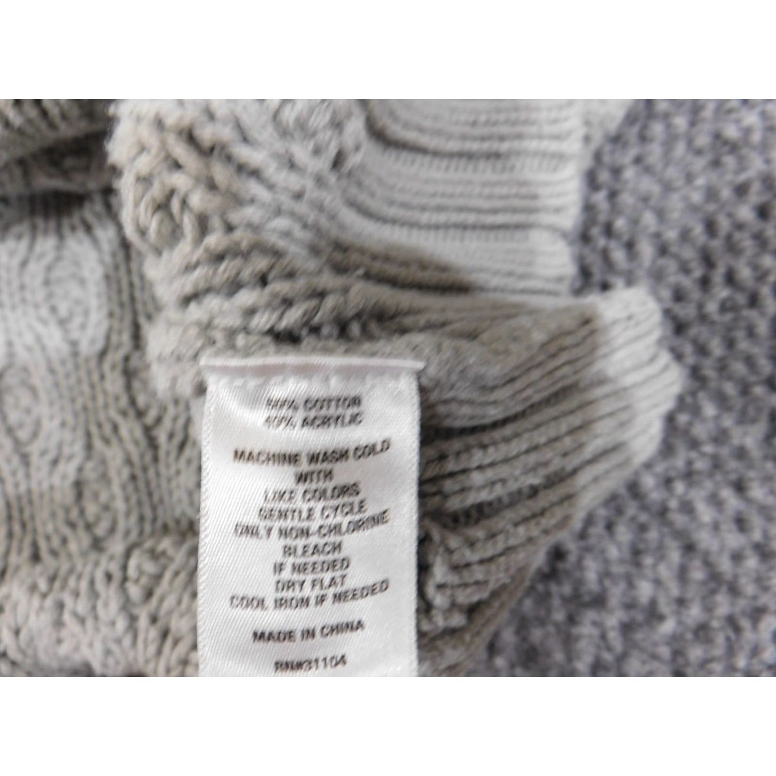 Vintage Crown & Ivy Sweater XL gray pullover Womens geometric stretch cotton crewneck Size XL / US 12-14 / IT 48-50 - 6 Thumbnail