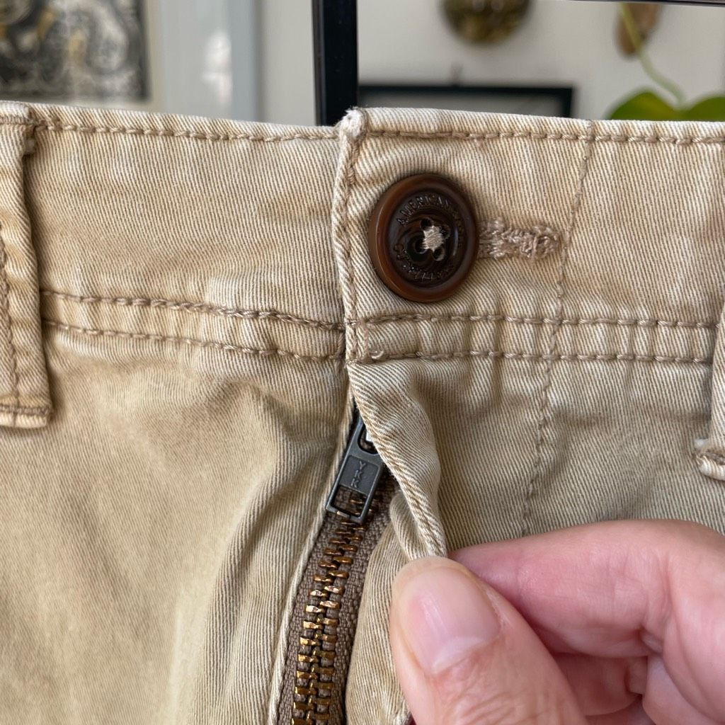 American Eagle Outfitters American Eagle Skinny Khaki Chino Pants 30 x 31 Size US 30 / EU 46 - 4 Thumbnail