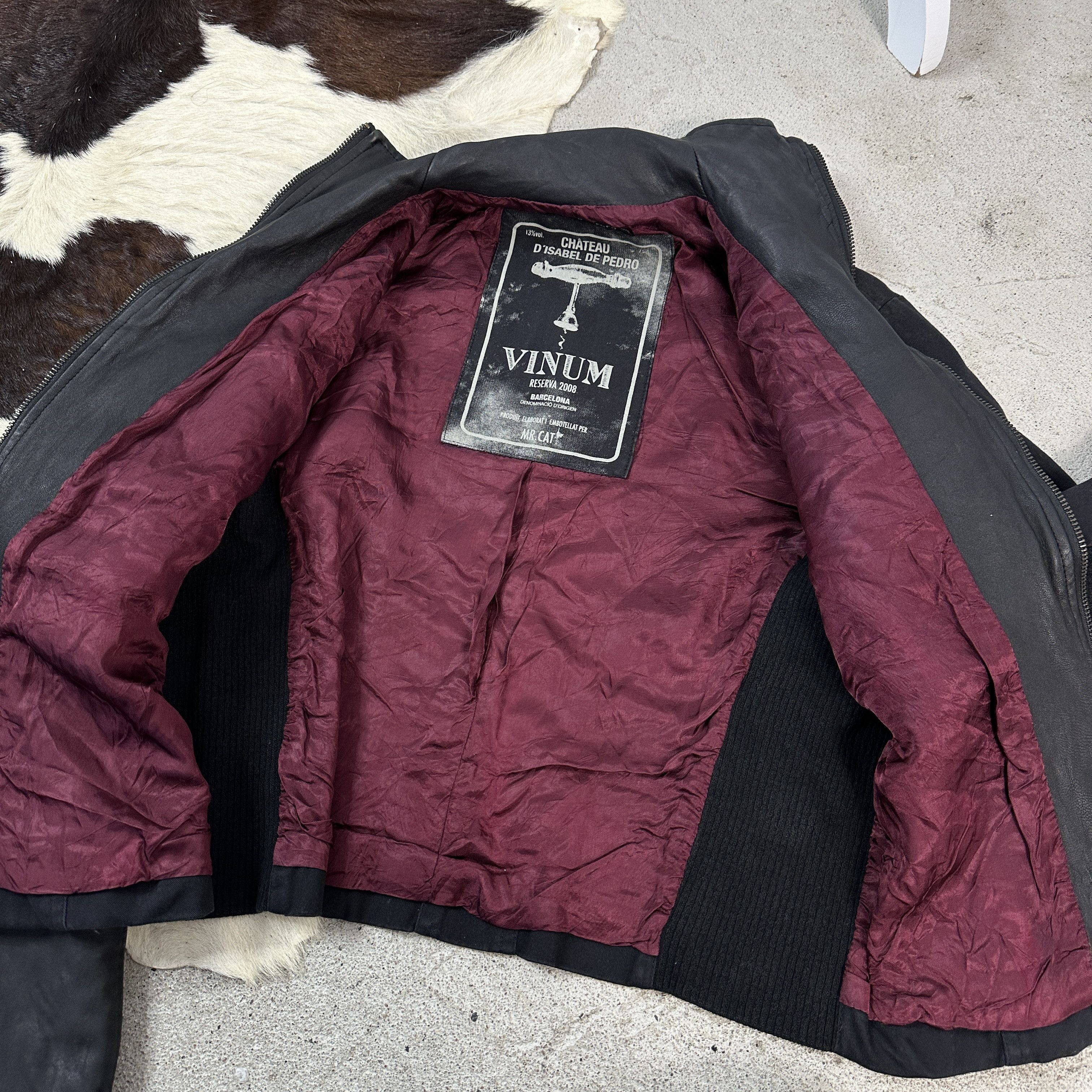 Vintage Vintage Double Zip Mr Cat Isabel Del Pedro Leather Jacket Size S / US 4 / IT 40 - 6 Thumbnail