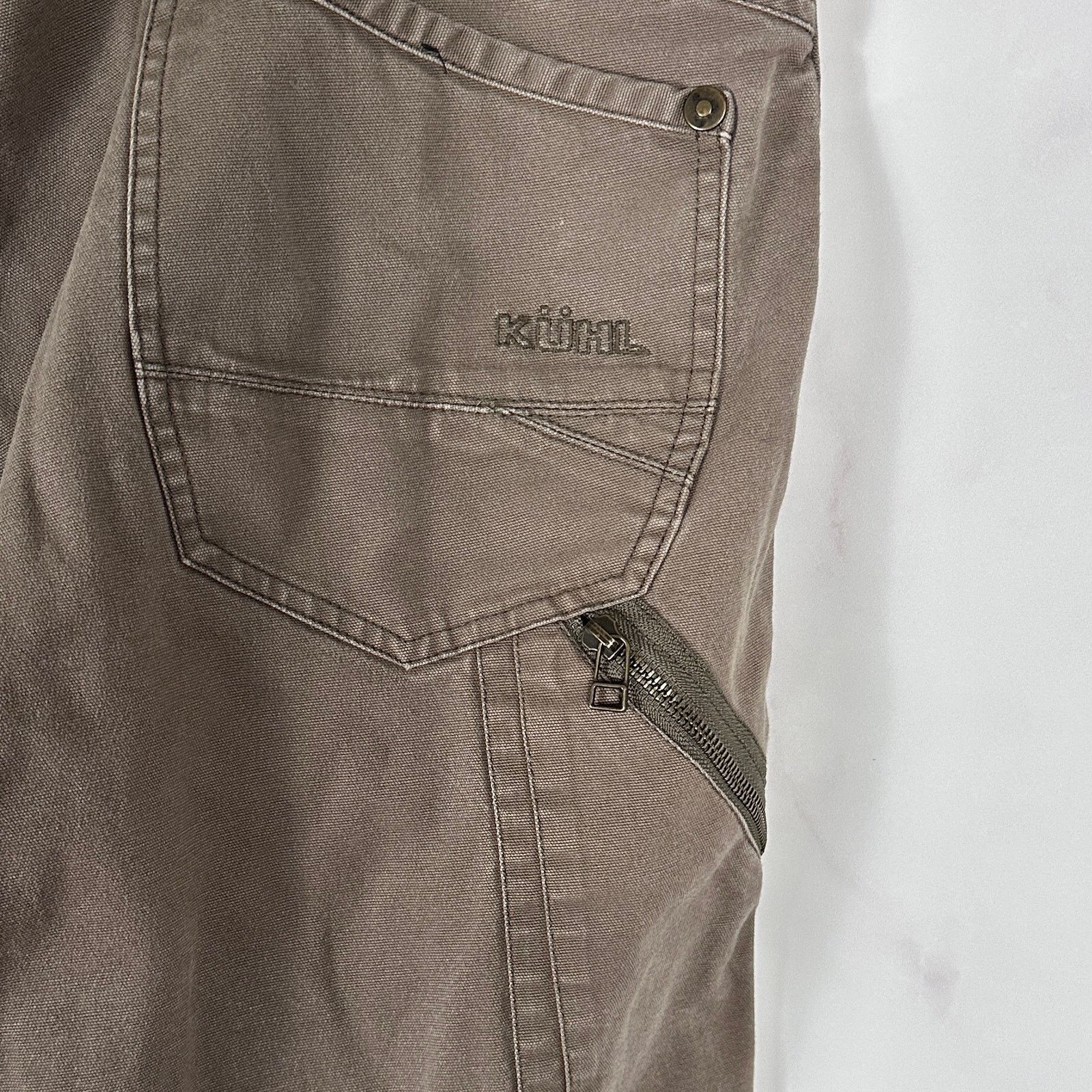 Kuhl The Law Vintage Patina Dye Canvas Work Pants Size US 40 / EU 56 - 6 Thumbnail