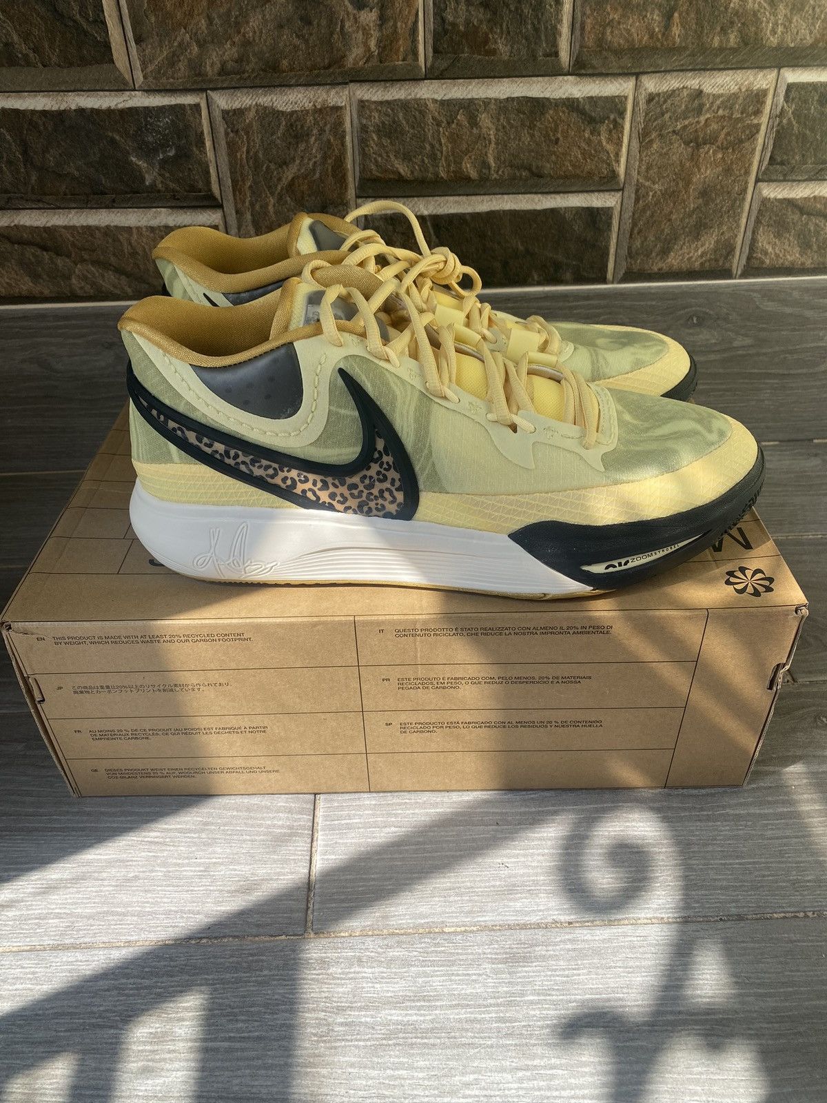 Nike Nike Kyrie 8 Citron Tint Leopard size 13 Size US 13 / EU 46 - 4 Thumbnail