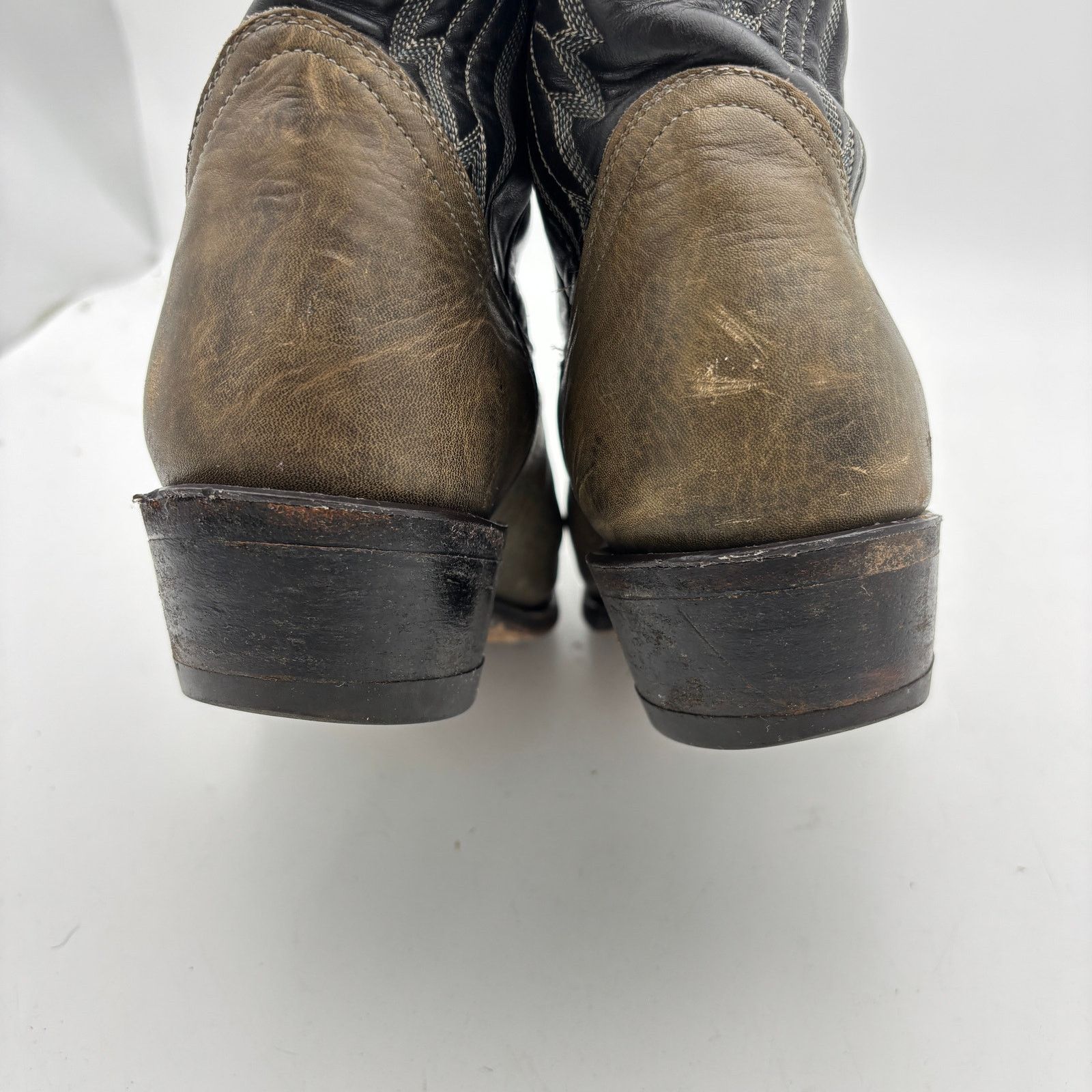Tony Lama × Vintage Vintage Tony Lama 6701 Black Label Western Boots 7.5D 90s Size US 7.5 / EU 40-41 - 13 Thumbnail