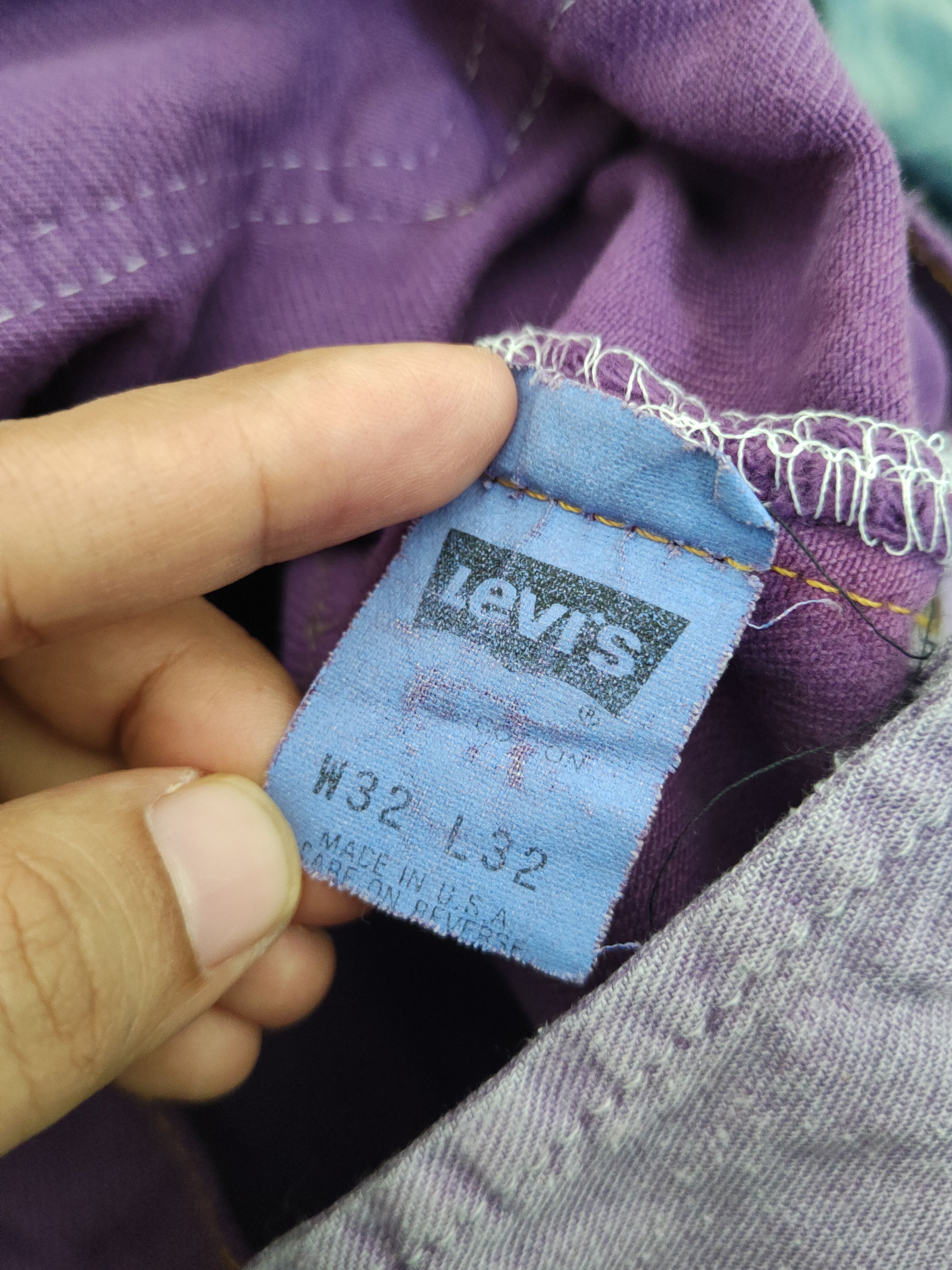 Levi's DL Levis multipocket reconstruct ripped Patched denim #W1870 Size US 32 / EU 48 - 17 Thumbnail