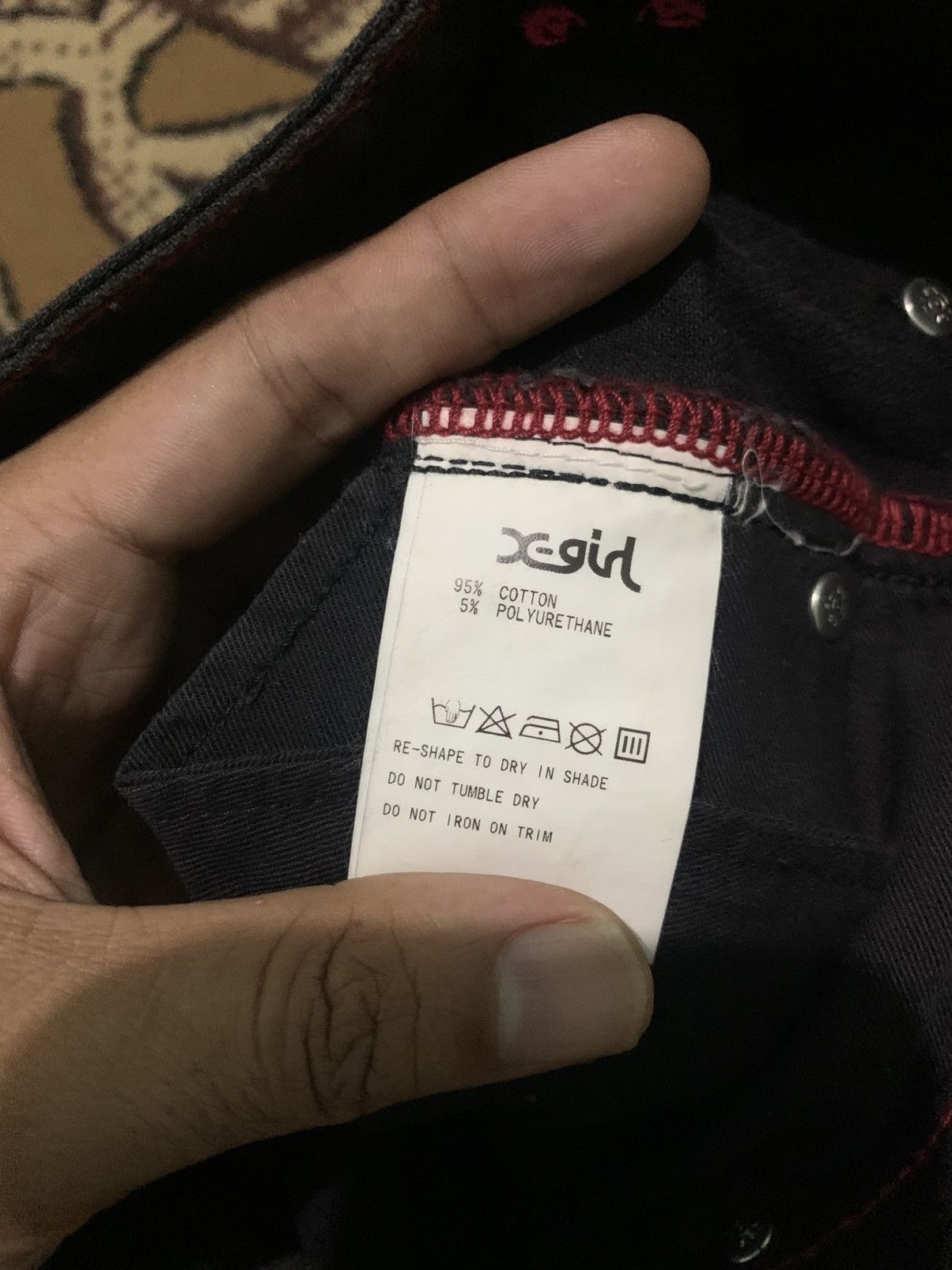 X-Girl X-Girl Skiny Denim Love Pocket Size 28" / US 6 / IT 42 - 6 Thumbnail