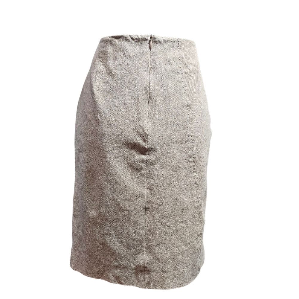 Other Akris Punto Khaki Canvas Knee Length Skirt 6 Size 26" / US 2 / IT 38 - 3 Thumbnail