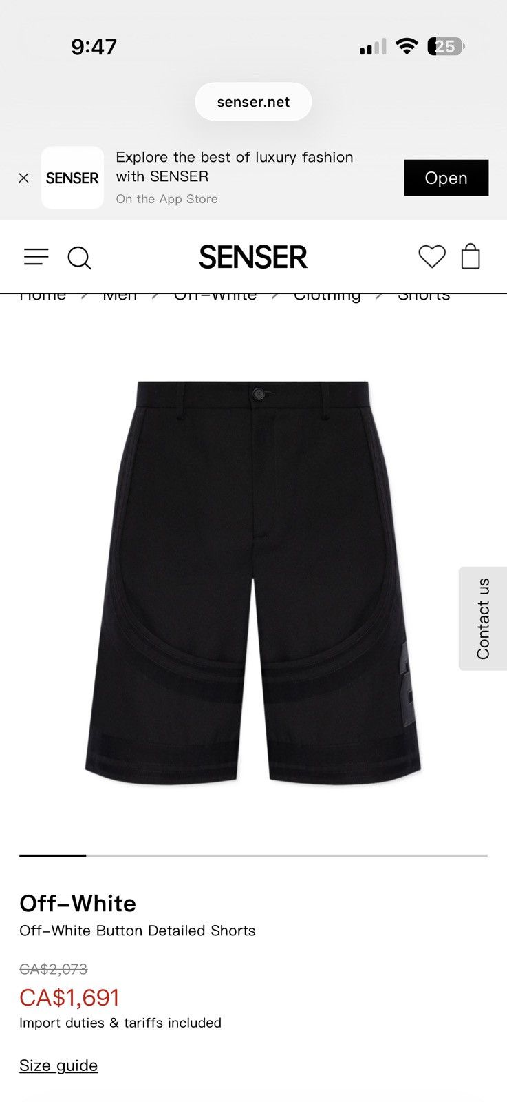 Off-White Off White Formal Varsity Shorts Size US 32 / EU 48 - 3 Thumbnail