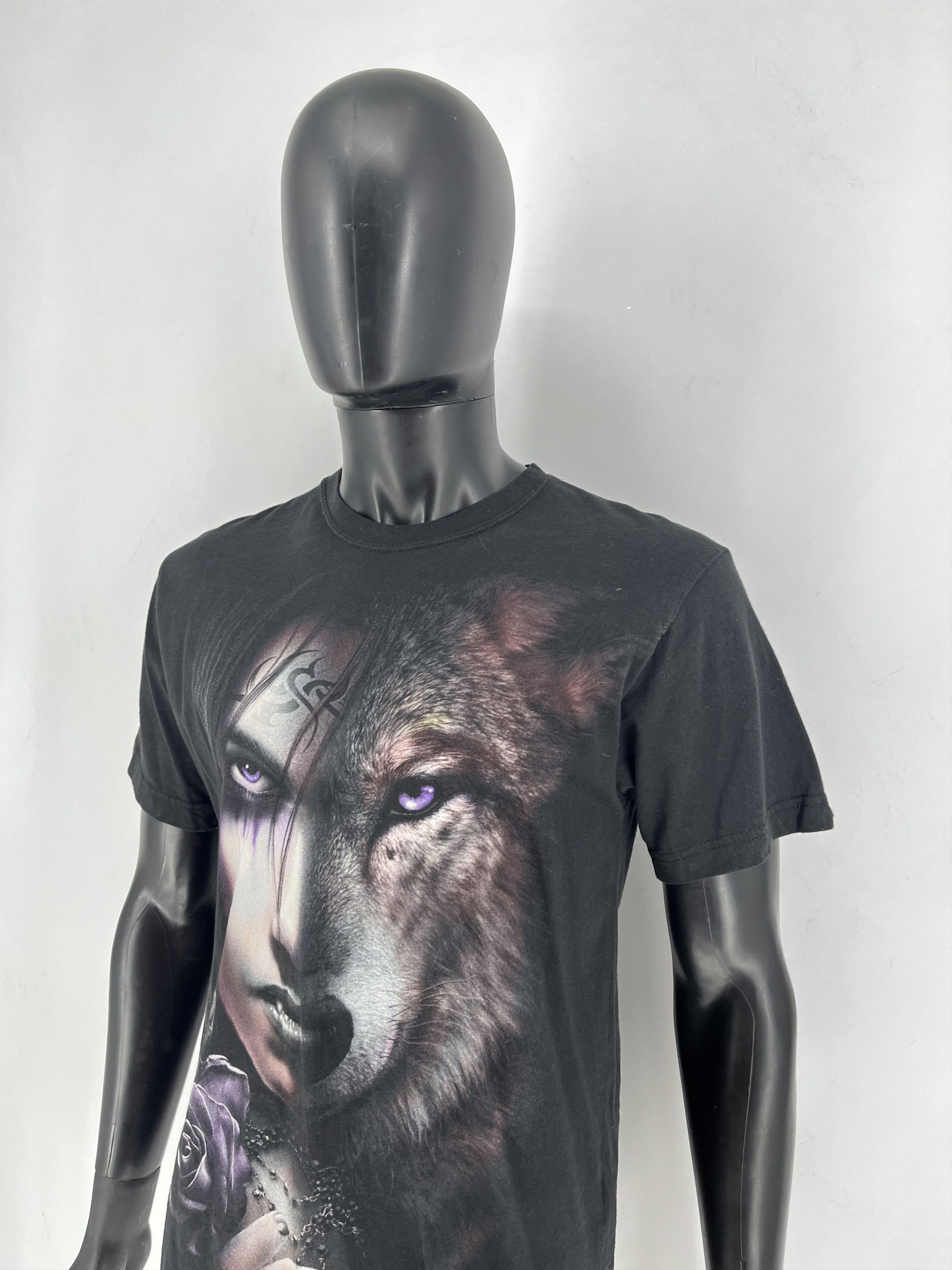 Other Vintage 90s Wolf Face Boxy Fit Tee Toys Rock Spiral Size M Size US M / EU 48-50 / 2 - 4 Thumbnail