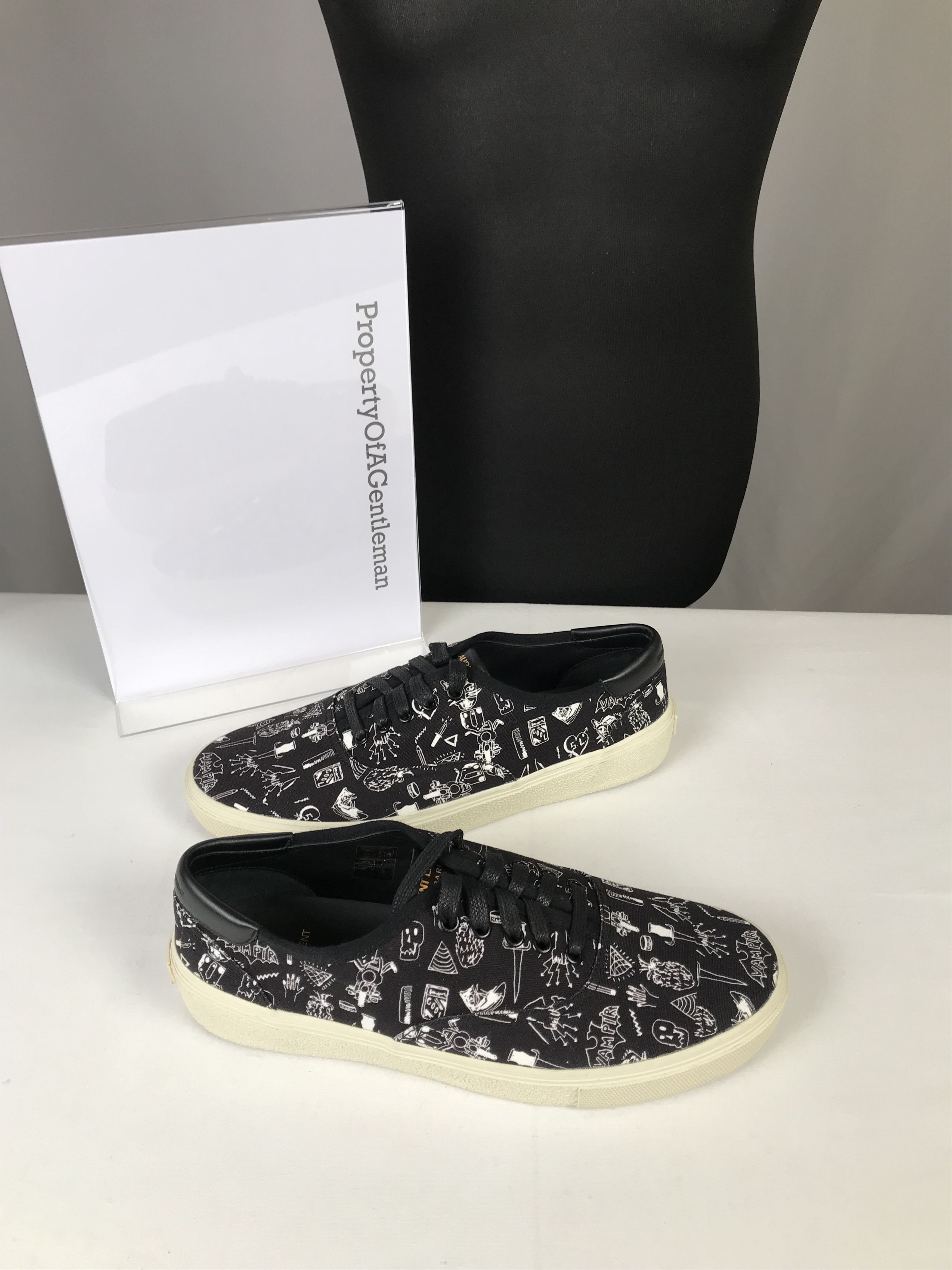 Saint Laurent Paris Saint Laurent Black Low Top Sneaker Size US 10 / EU 43 - 5 Thumbnail