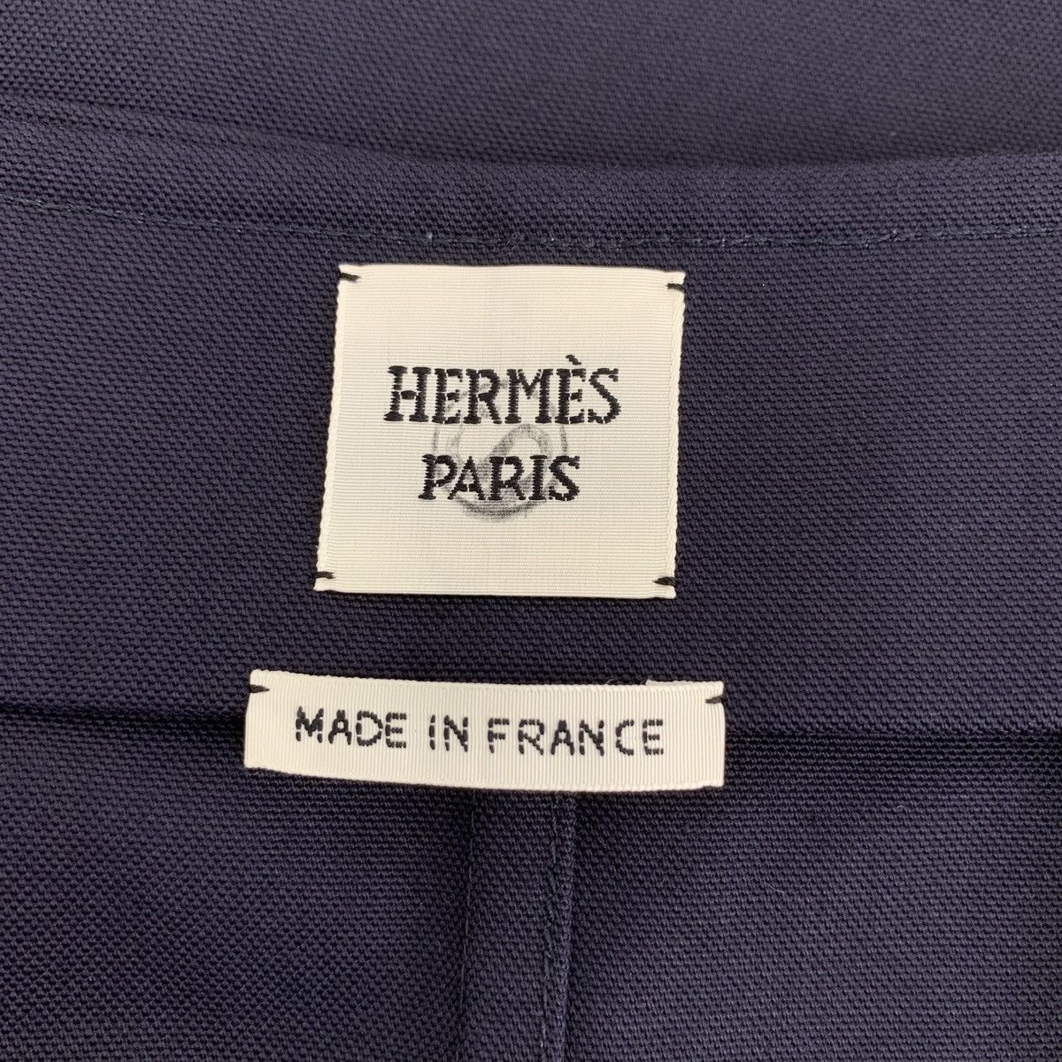 Hermes Hermes Dark Blue Cotton Casual Mini Skirt K26WX Size 24" / US 00 / IT 34 - 6 Thumbnail
