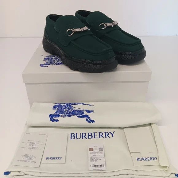 Burberry Burberry Mens Green Creeper Clamp SlipOn Loafers - EU45/US12 Size US 12 / EU 45 - 2 Thumbnail