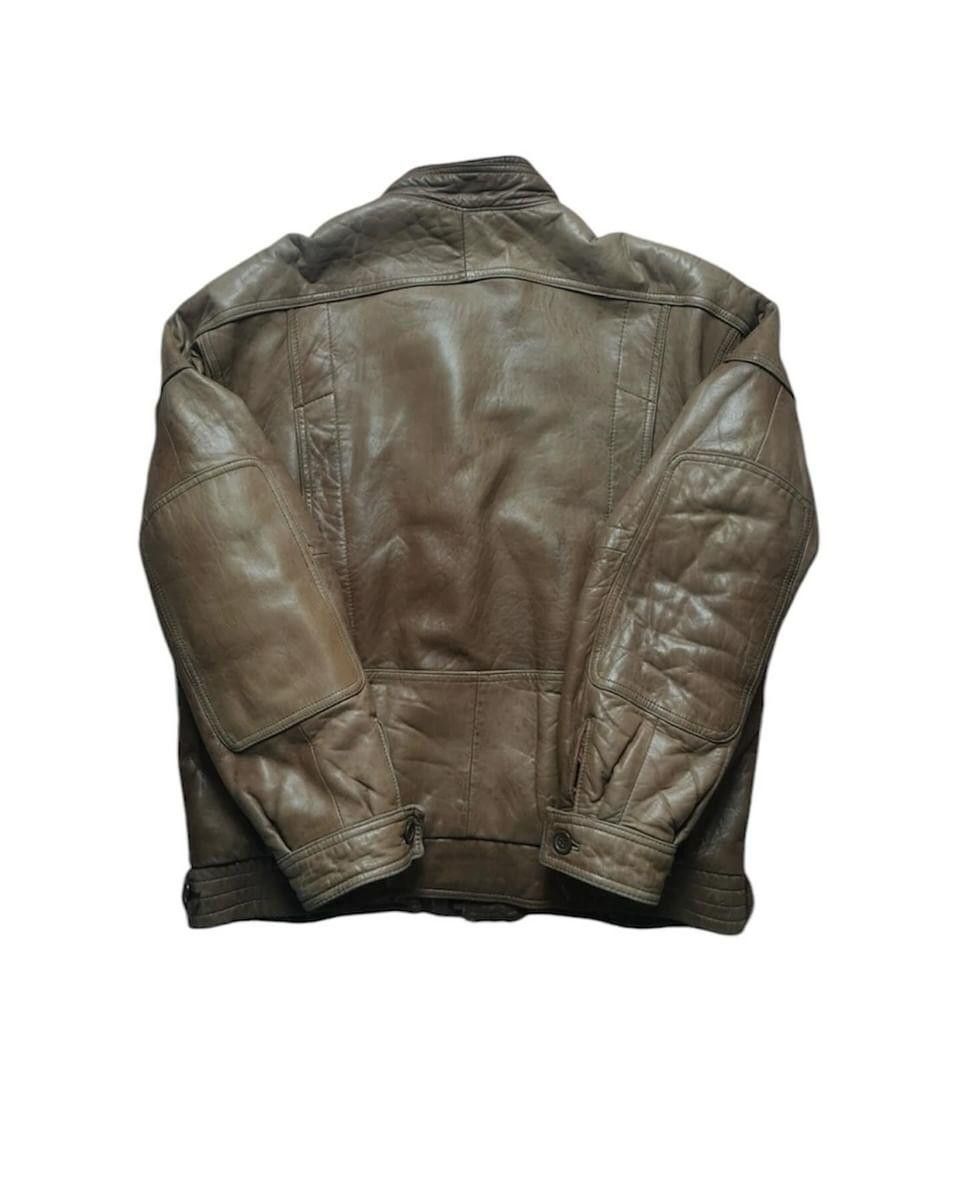 Vintage Brown lamb nappa leather jacket vintage 90s Size US M / EU 48-50 / 2 - 6 Thumbnail