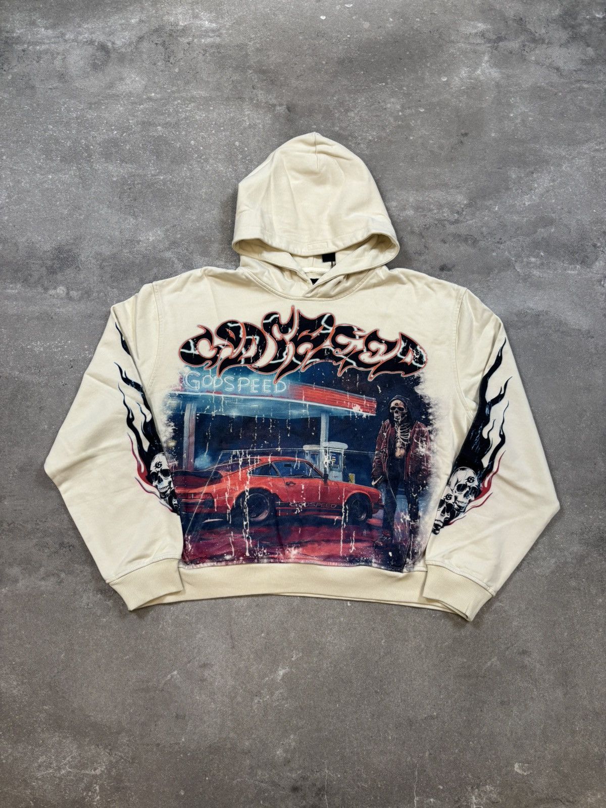 Godspeed Pitstop Hoodie, Bone