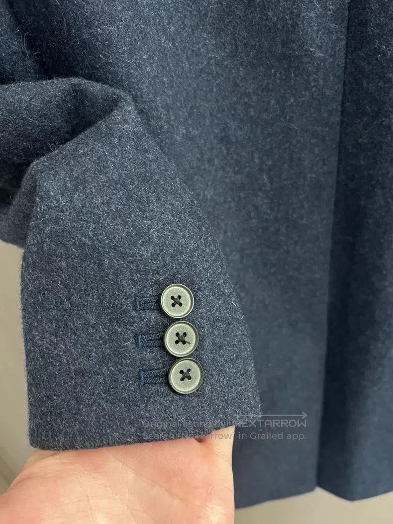 Number (N)ine Number (N)ine Navy blue musical note woolen coat Size US S / EU 44-46 / 1 - 5 Thumbnail