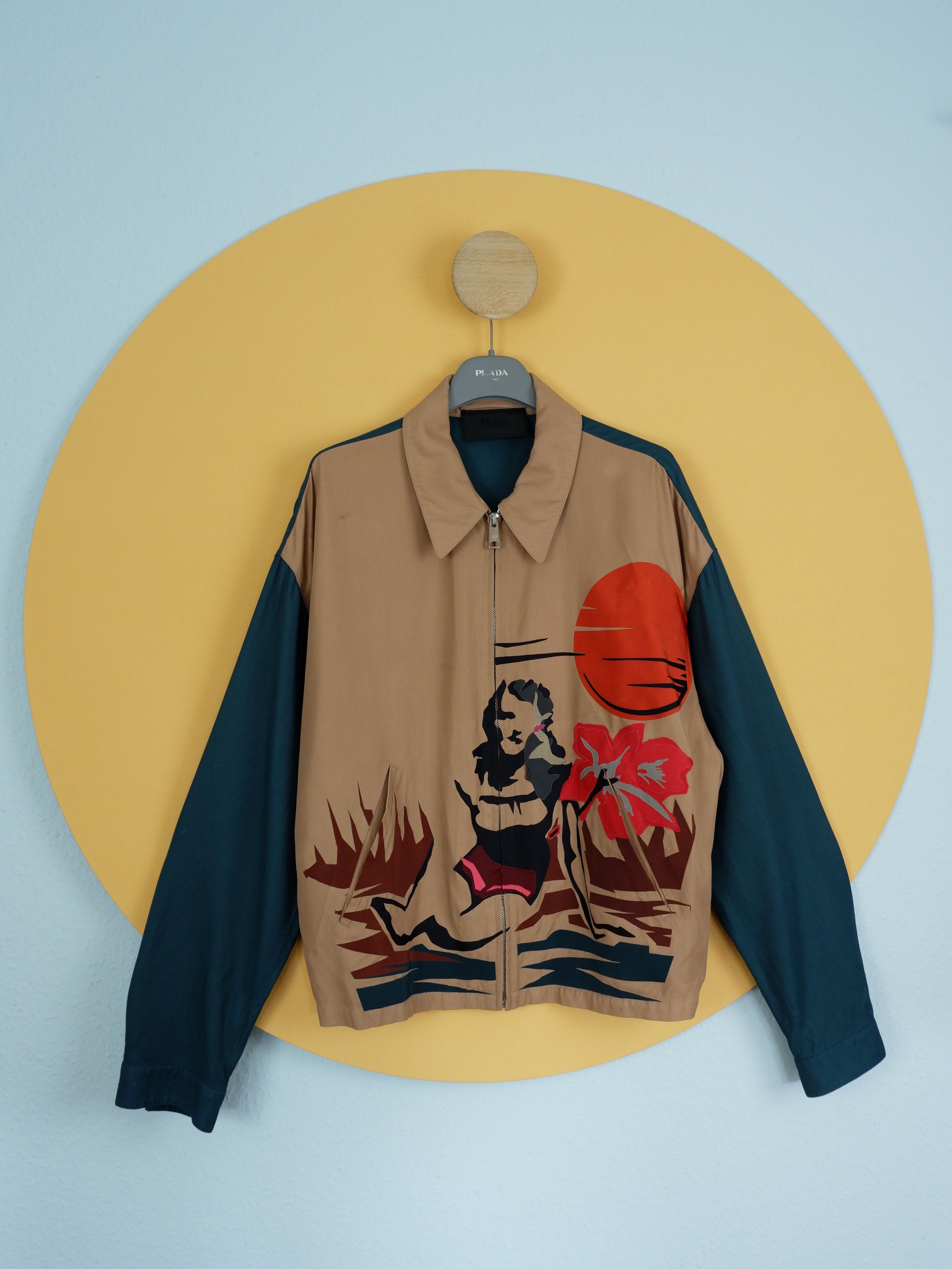 Prada Best price! Prada Hawaiian hibiscus silky jacket SS14 Size US M / EU 48-50 / 2 - 2 Thumbnail