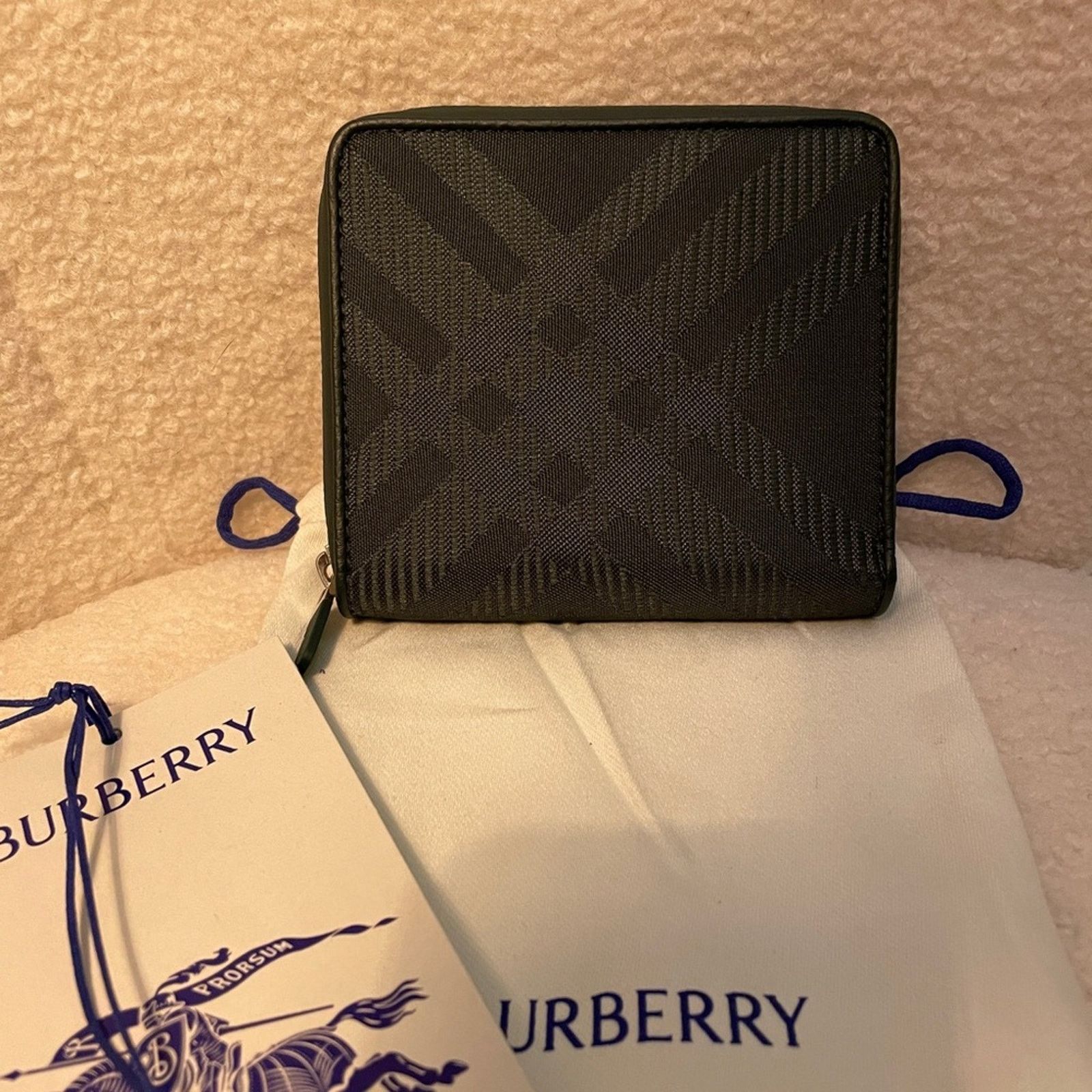 Burberry Burberry Black Checkered Wallet Size ONE SIZE - 3 Thumbnail