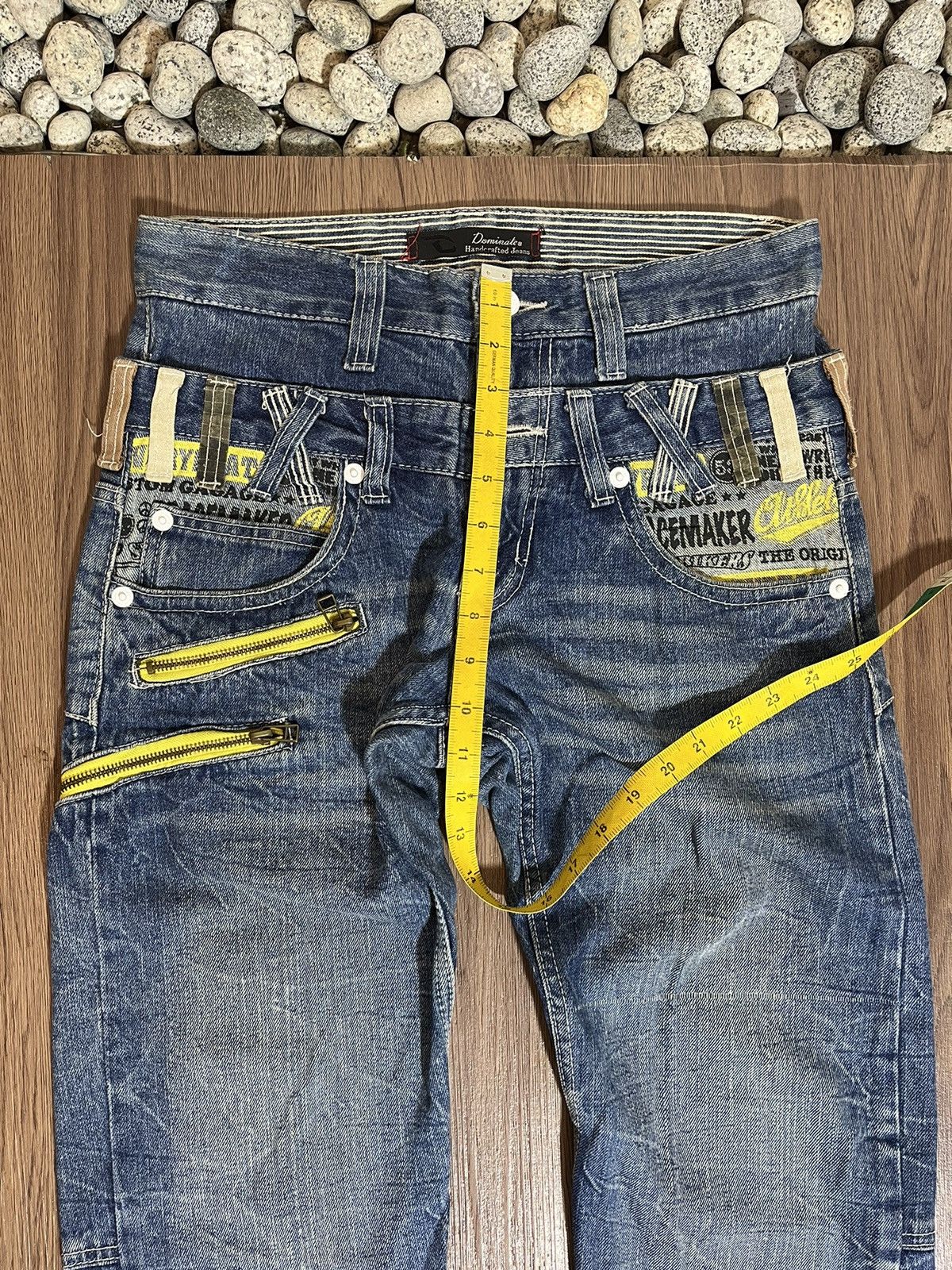 Hysteric Glamour × Japanese Brand Dominate Handcrafted Double Waist Denim Size US 31 - 12 Thumbnail