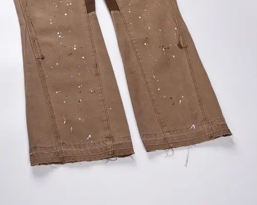 Painted Splatter Carpenter Flare Denim Jeans