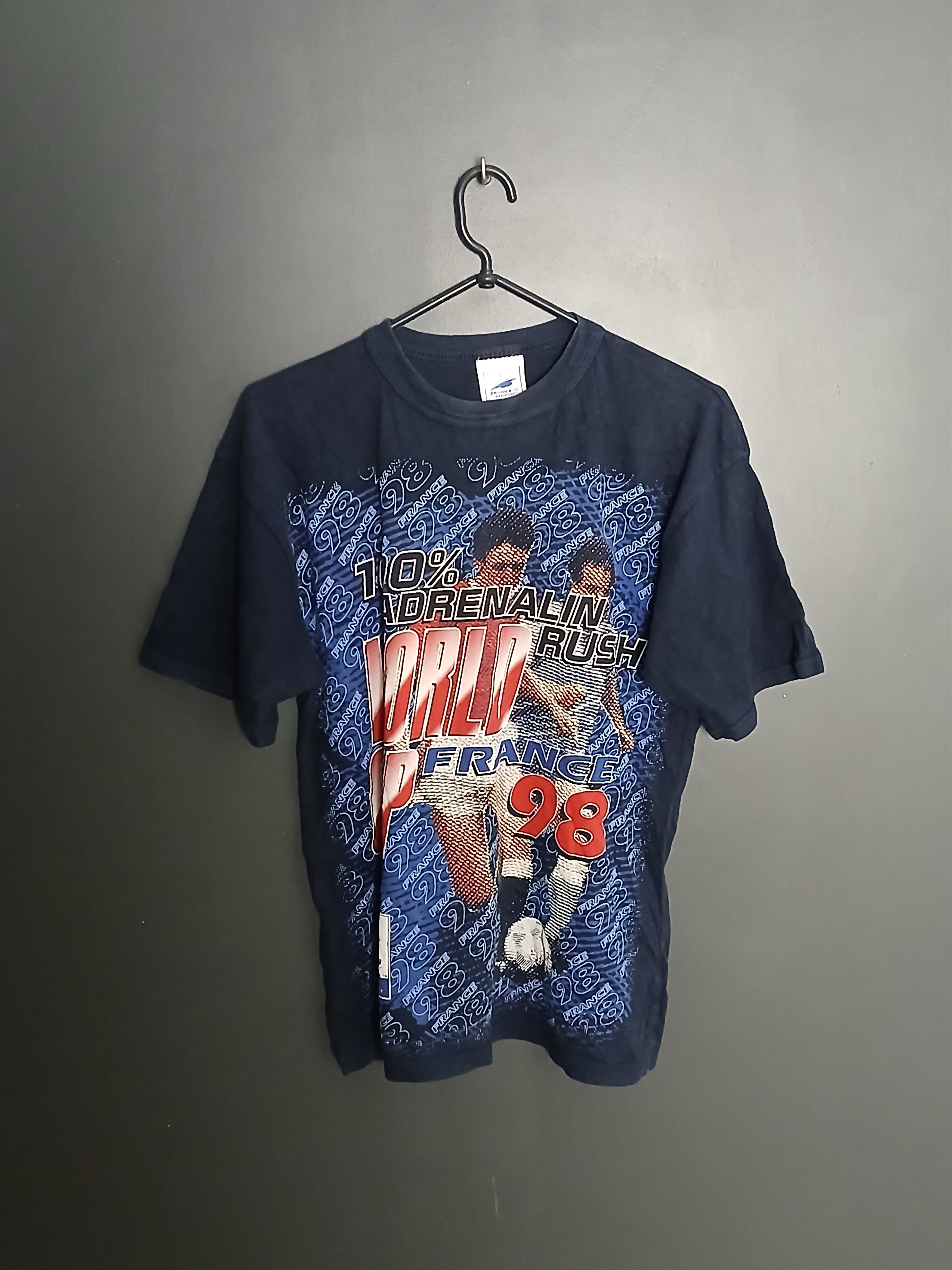 Vintage Vintage 1998 World Cup France Football T-Shirt Size US M / EU 48-50 / 2 - 1 Thumbnail