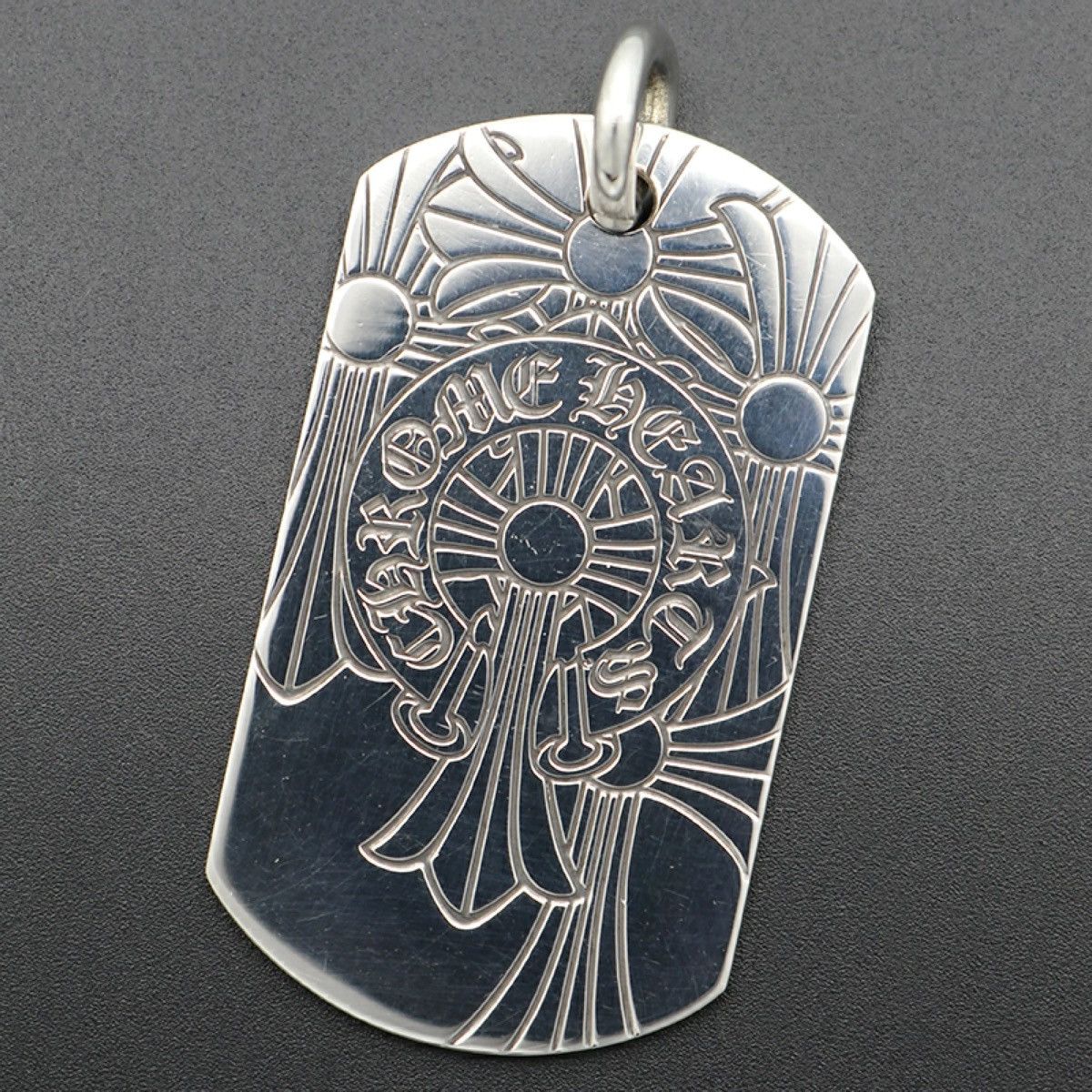 Chrome Hearts Chrome Hearts D Tag God Bless Dog Tag Necklace Size ONE SIZE - 1 Thumbnail