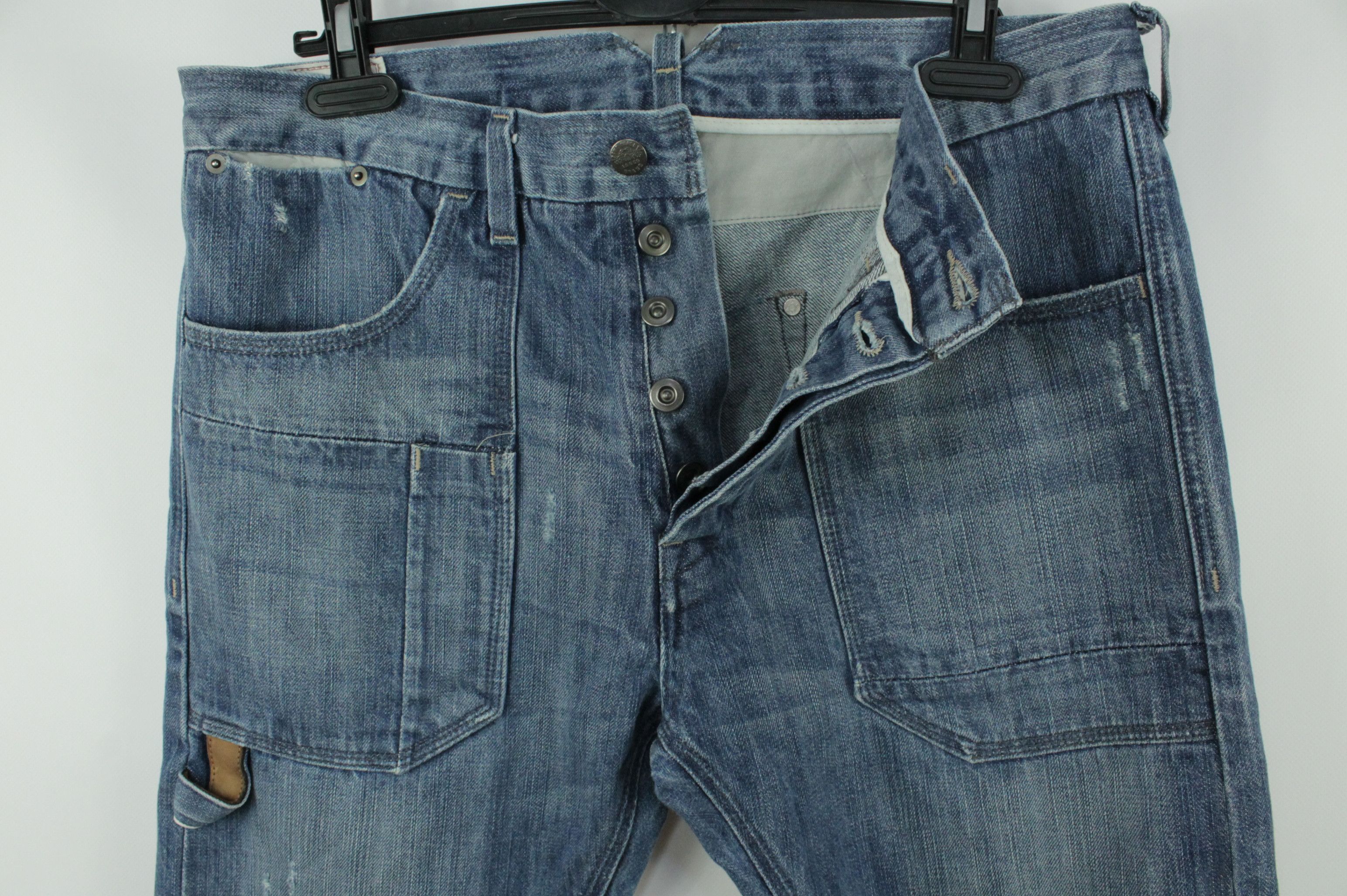 Levi's Vintage Levi's Cropped Selvedge Denim Jeans Size US 34 / EU 50 - 2 Thumbnail
