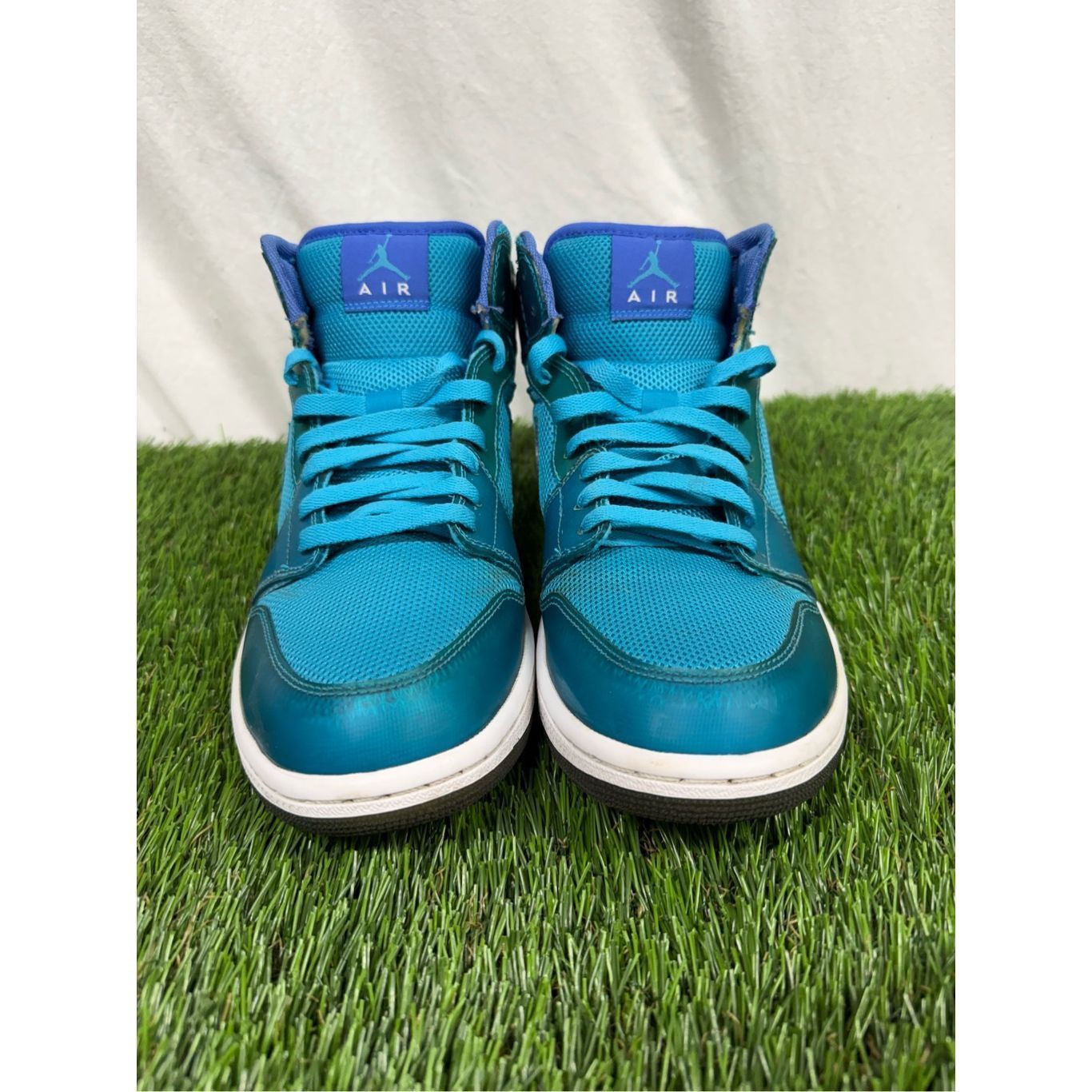 Jordan Brand Nike Mens Air Jordan 1 Phat Blue White Sz 11 364770-401 Mid Size US 11 / EU 44 - 2 Thumbnail