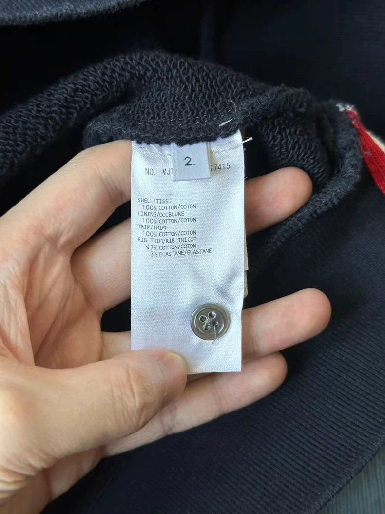Thom Browne Thom Browne Colored zipper hoodie on the back 2503-Nextarro Size US M / EU 48-50 / 2 - 4 Thumbnail