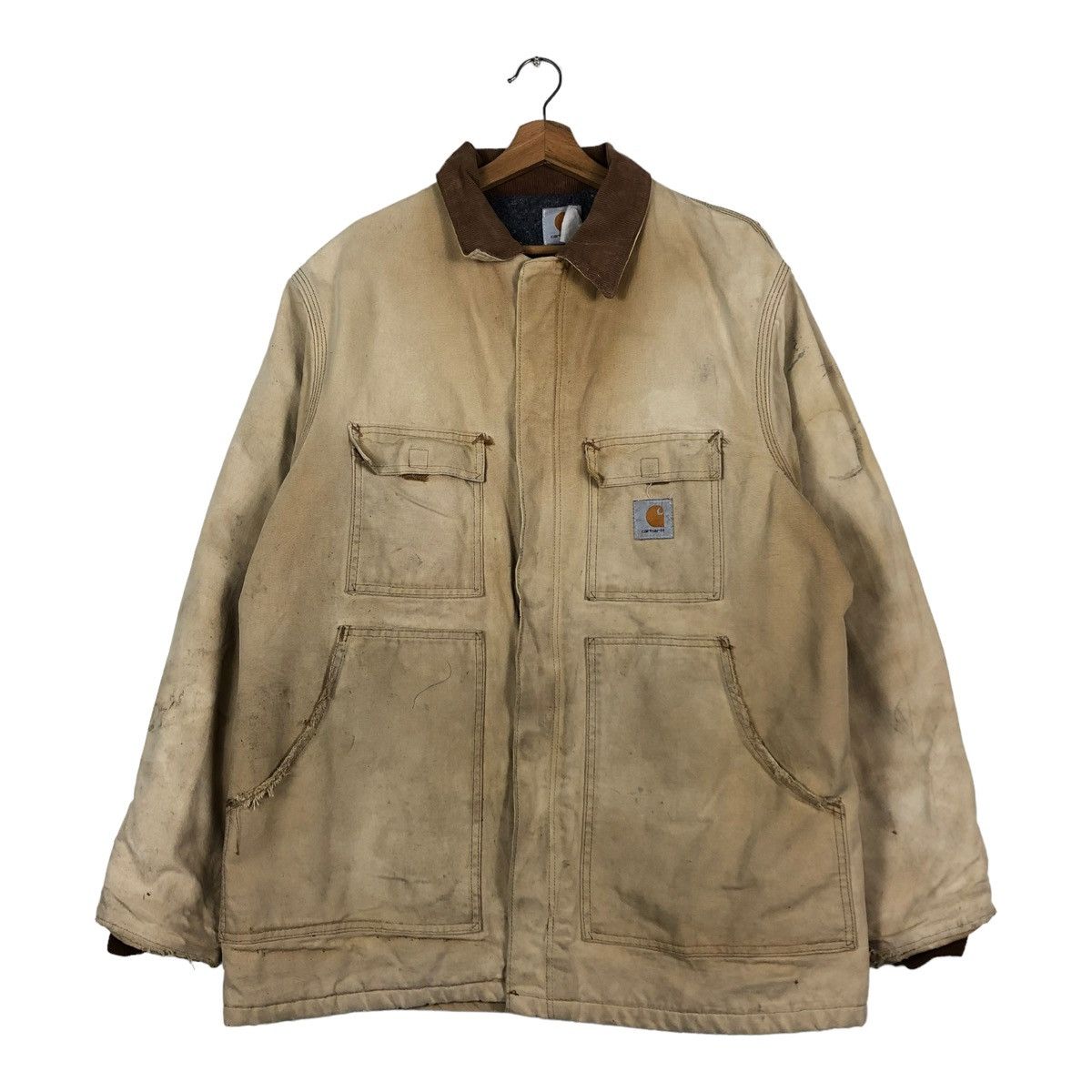 Carhartt 🔥VINTAGE CARHARTT DETROIT DUCK CANVAS JACKET BLANKET LINING Size US L / EU 52-54 / 3 - 1 Thumbnail