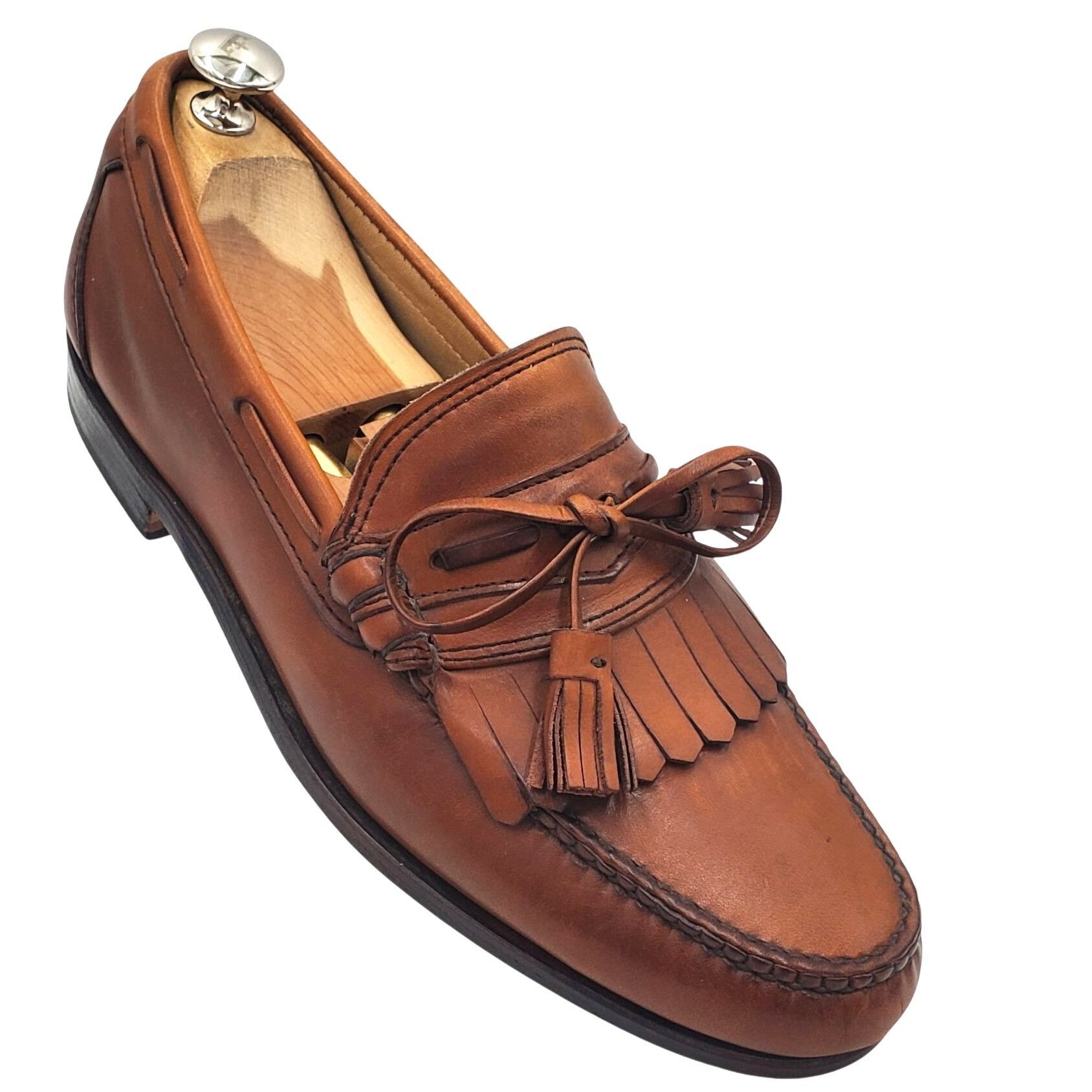 Allen Edmonds Allen Edmunds Stoughton Men's size 8.5E Brown Leather Kiltie Size US 8.5 / EU 41-42 - 1 Thumbnail