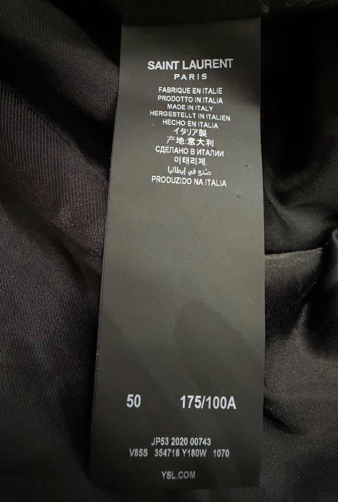 Saint Laurent Paris Saint Laurent SLP 20FW Black & White Classic Varsity Size US M / EU 48-50 / 2 - 4 Thumbnail