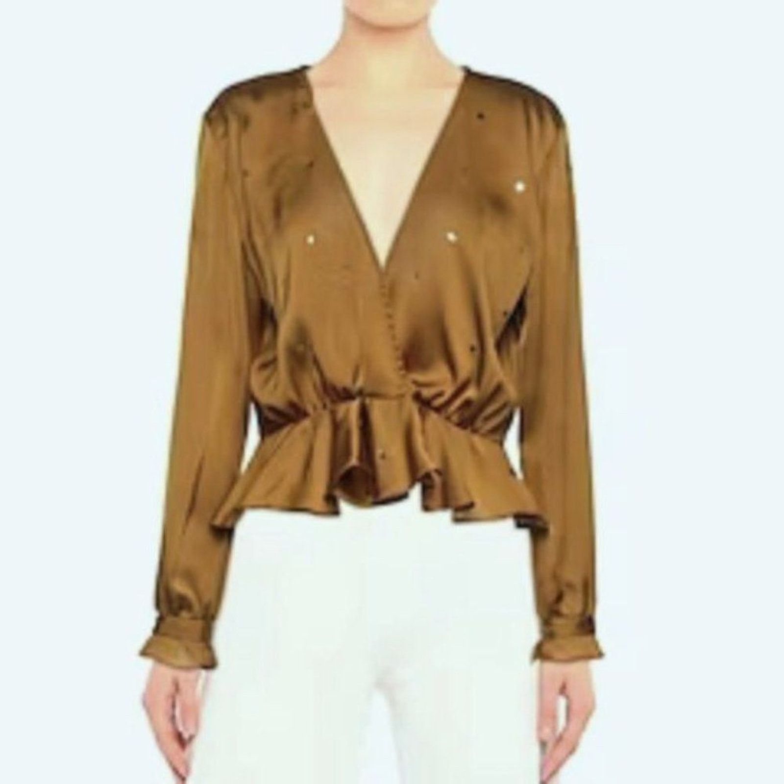 For Love & Lemons For Love and Lemons twinkle top camel L Size L / US 10 / IT 46 - 3 Thumbnail