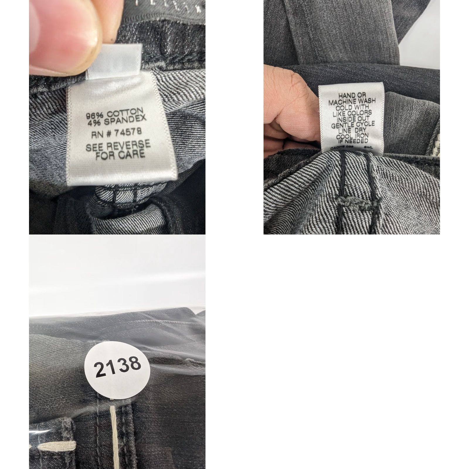 Vintage Cache Contour Collection Jeans Woman Grey Bootcut Size 10 Size 32" / US 10 / IT 46 - 9 Thumbnail