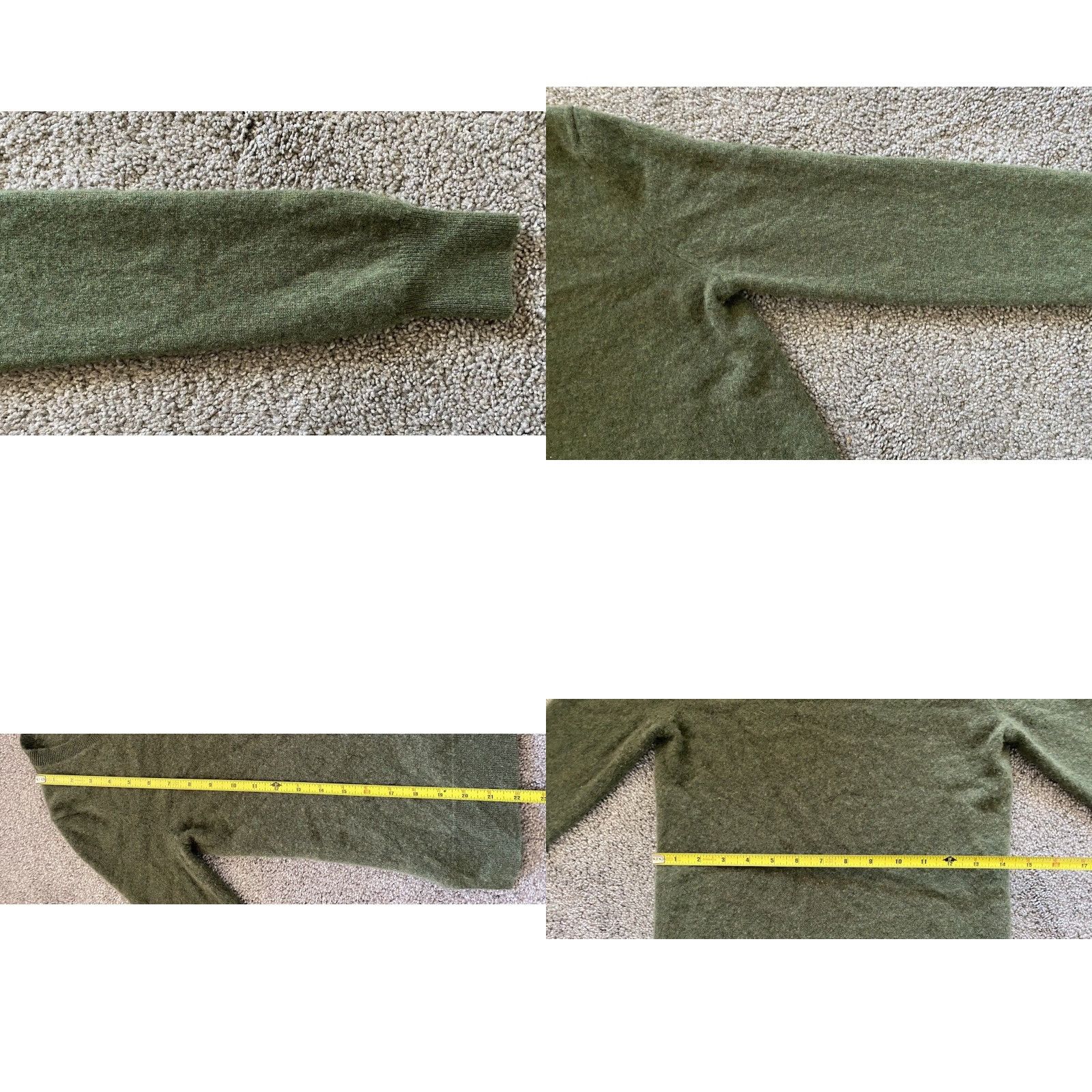 Saks Fifth Avenue Saks Fifth Avenue 100% Cashmere Sweater Womens Small Petite S/P Green Long Sleeve Pullover Sweater Women Mens? Size S / US 4 / IT 40 - 9 Thumbnail