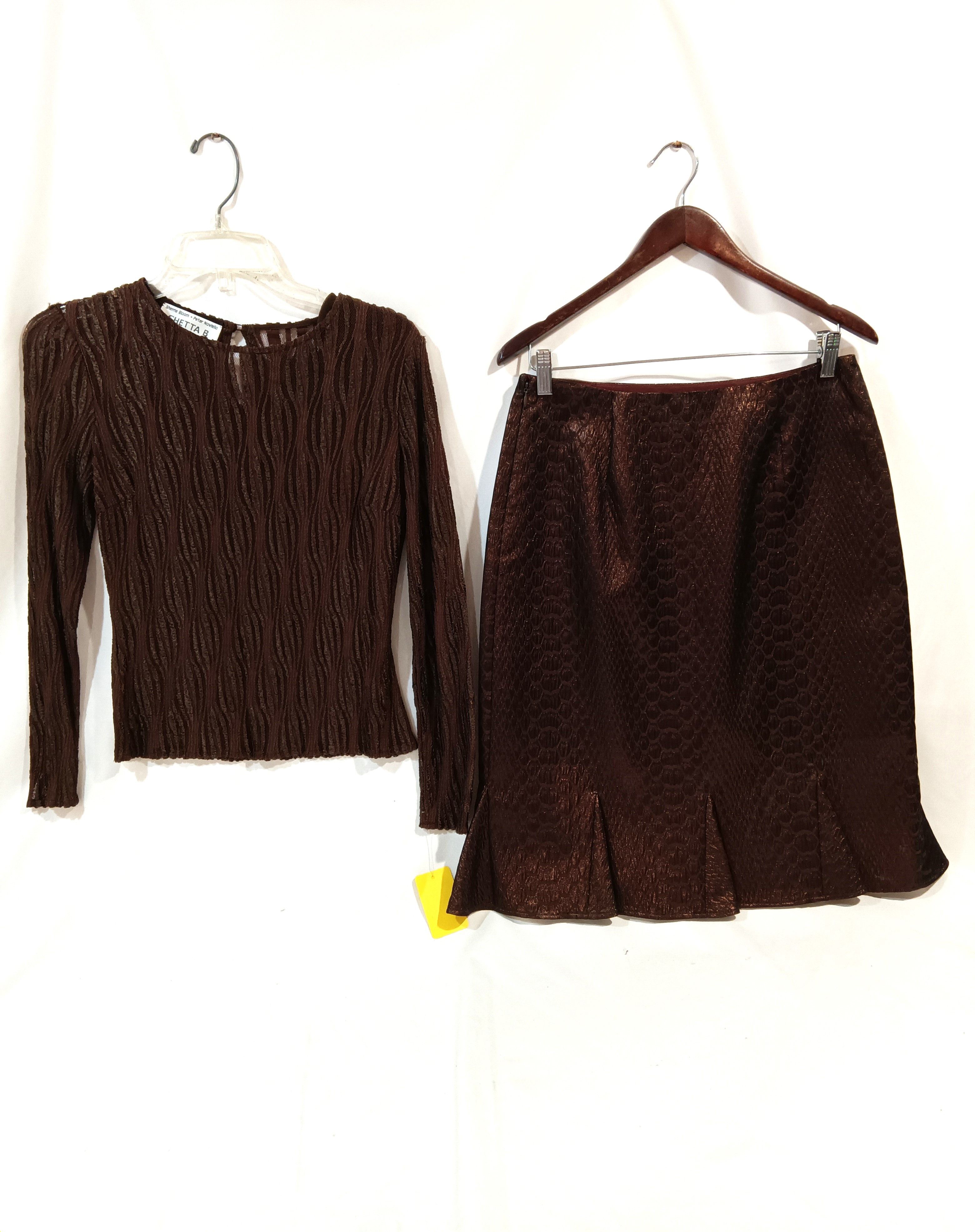 Other Chetta B Skirt Top Size 8 Fits M Vintage Women 2 Ps Outfit Size 30" / US 8 / IT 44 - 1 Thumbnail