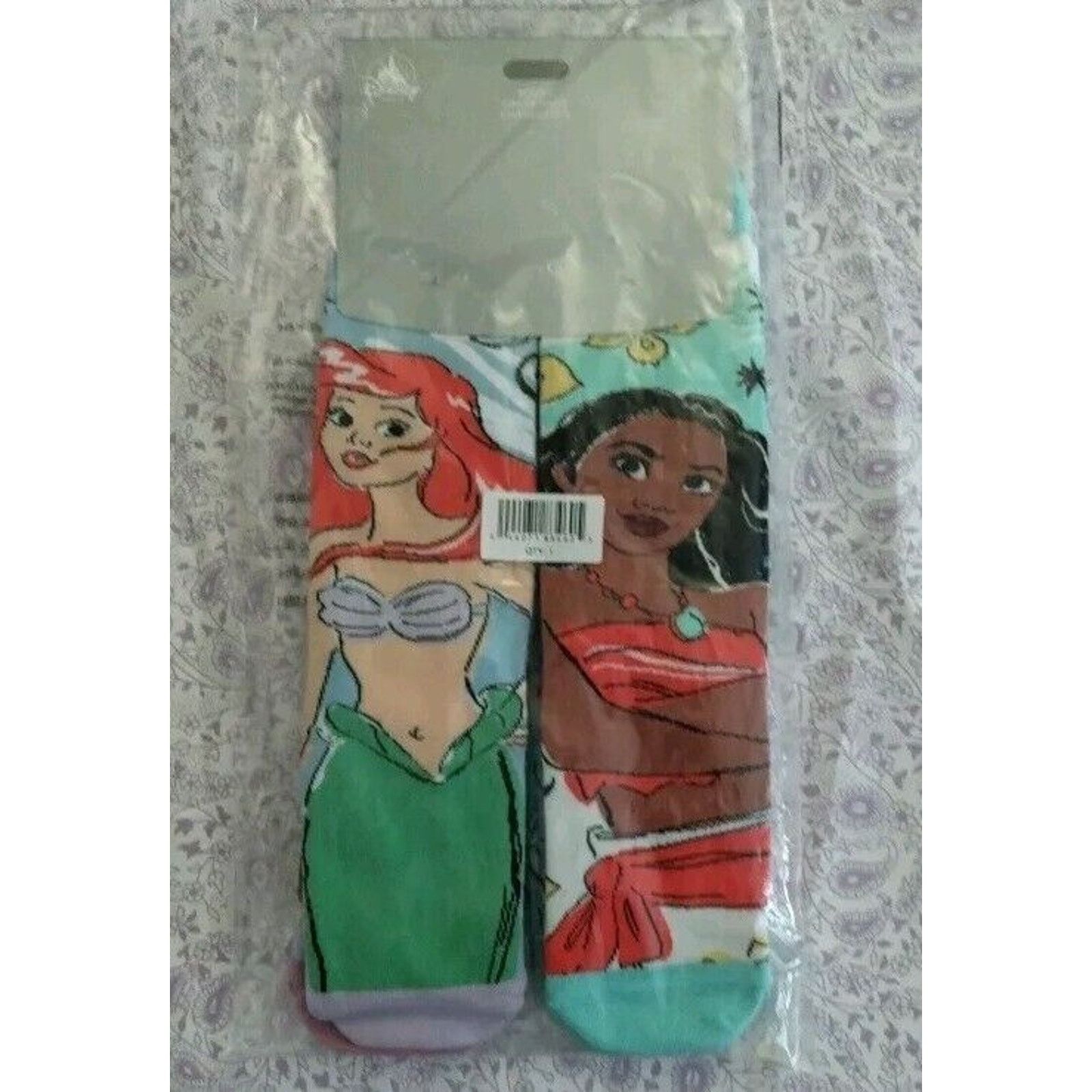 Disney Disney Princess Castle 5-Pack Women's Socks-Cinderella &more Size 27" / US 4 / IT 40 - 1 Thumbnail