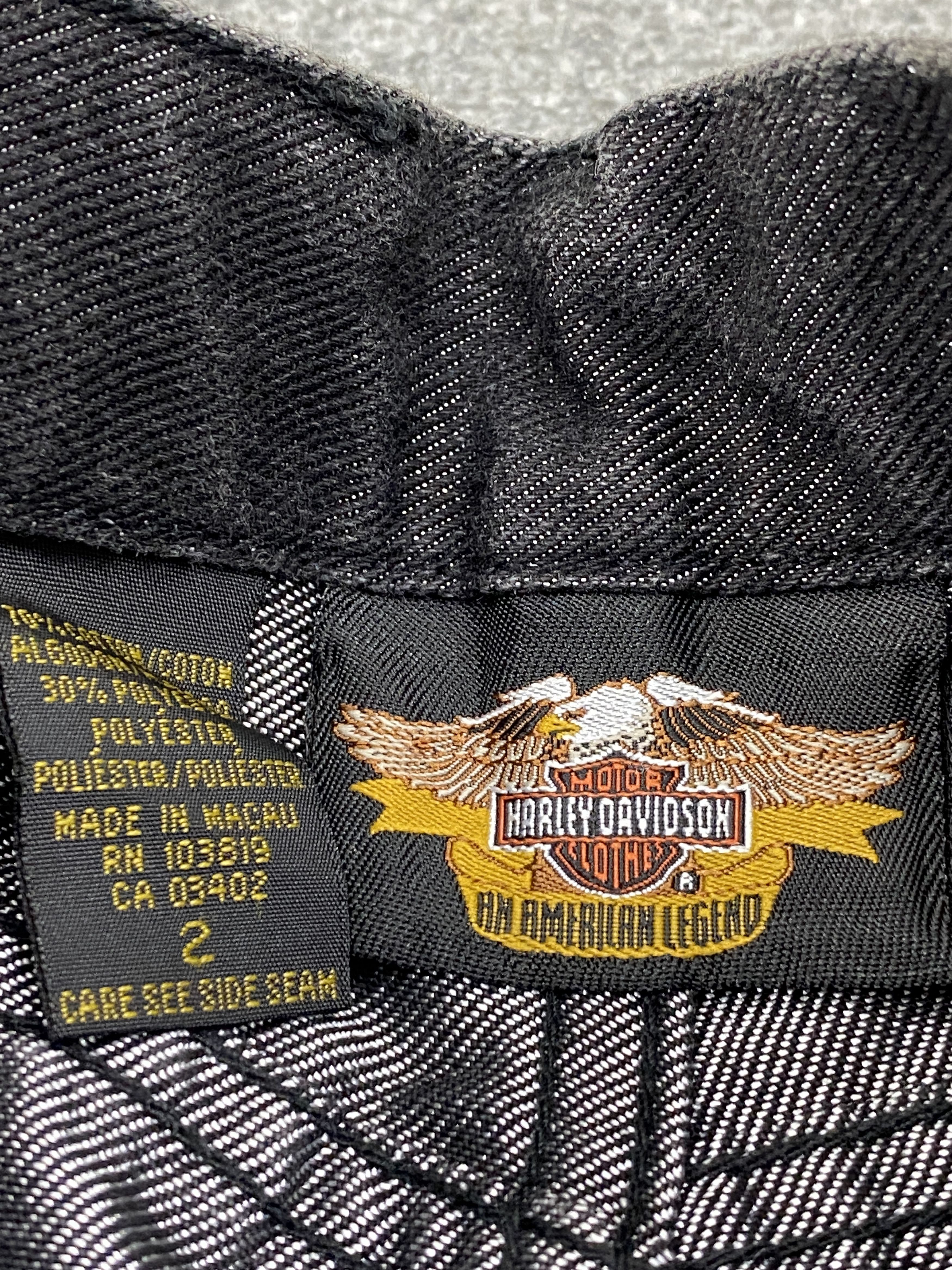 Harley Davidson Vintage Harley Davidson Black Denim jeans DP2738 Size US 32 / EU 48 - 6 Thumbnail