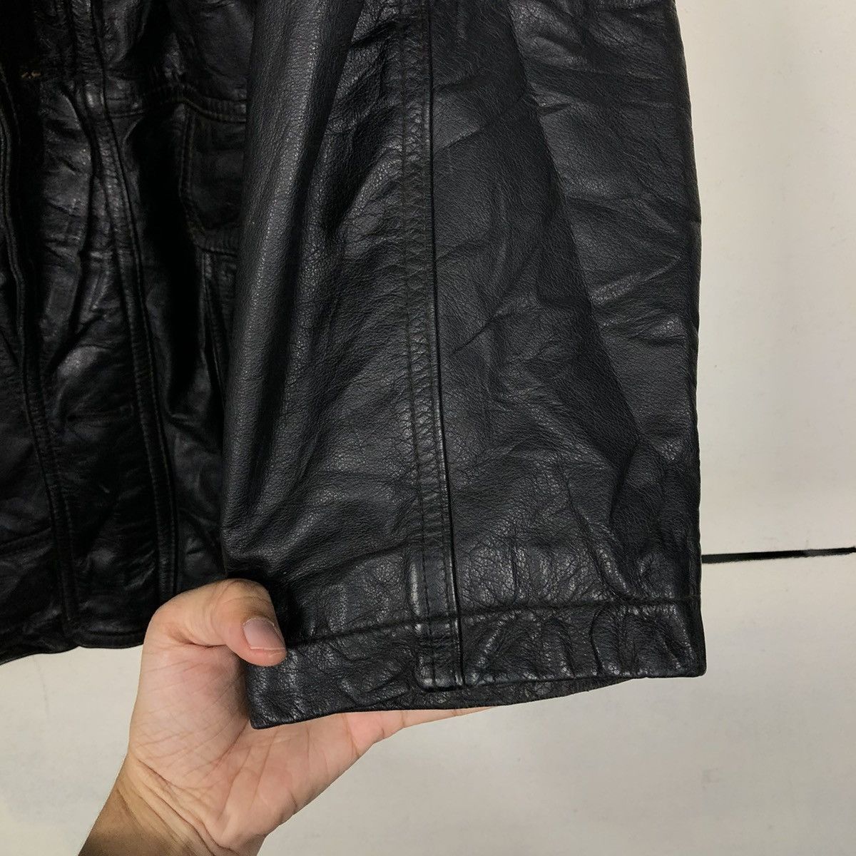 Japanese Brand 🔥VINTAGE BIKER LEATHER JACKET RECUERDO ISSEY MIYAKE Size US M / EU 48-50 / 2 - 17 Thumbnail