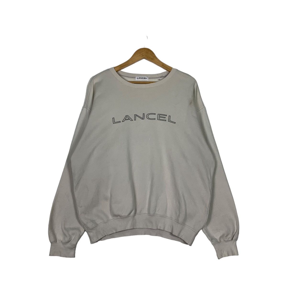 Lancel LANCEL Big Logo Crewneck Sweatshirt #1114-C51 Size US M / EU 48-50 / 2 - 1 Thumbnail