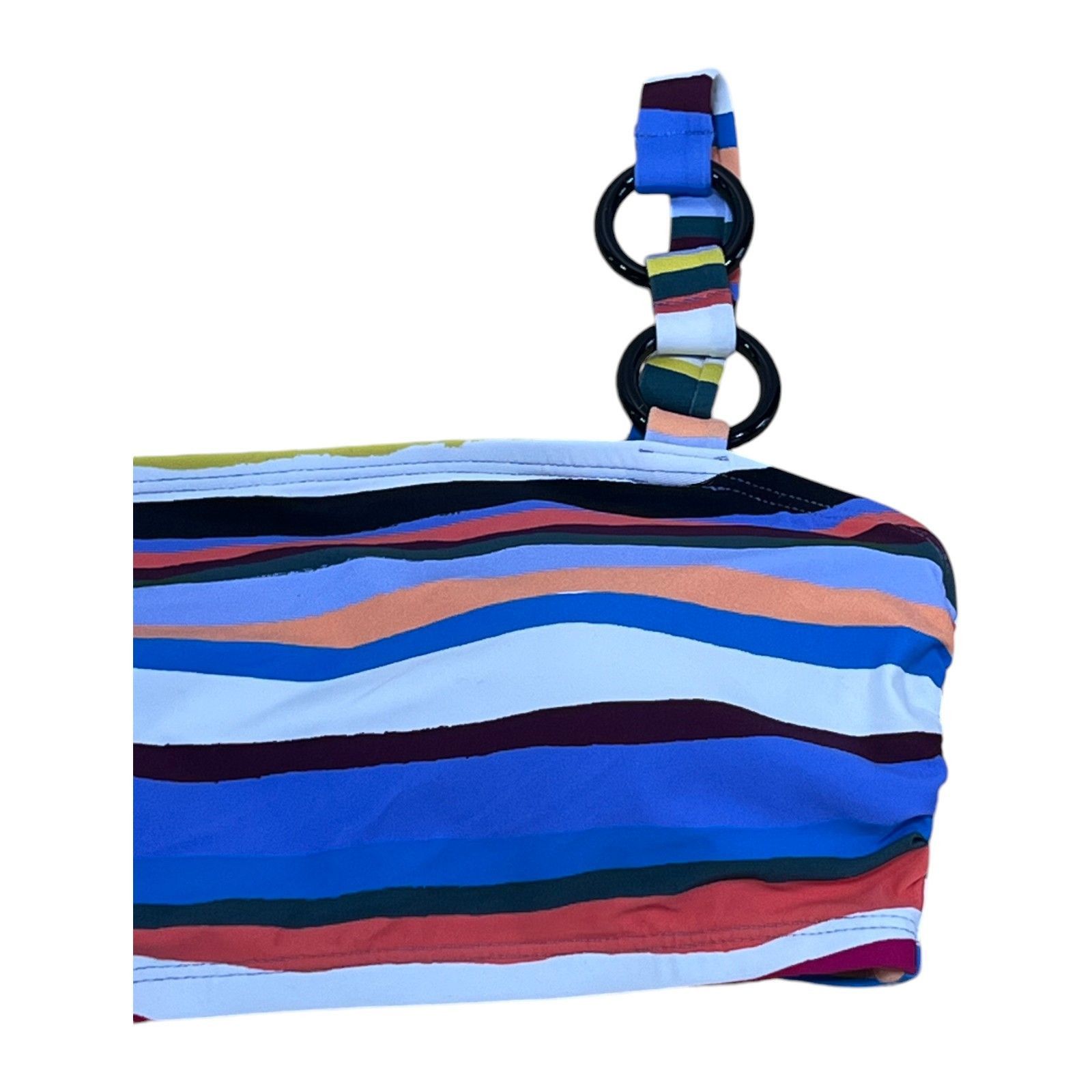 Other Anne Cole - Women's Easy Breezy Stripe Ring Strap Bandeau Sw Size ONE SIZE - 15 Thumbnail