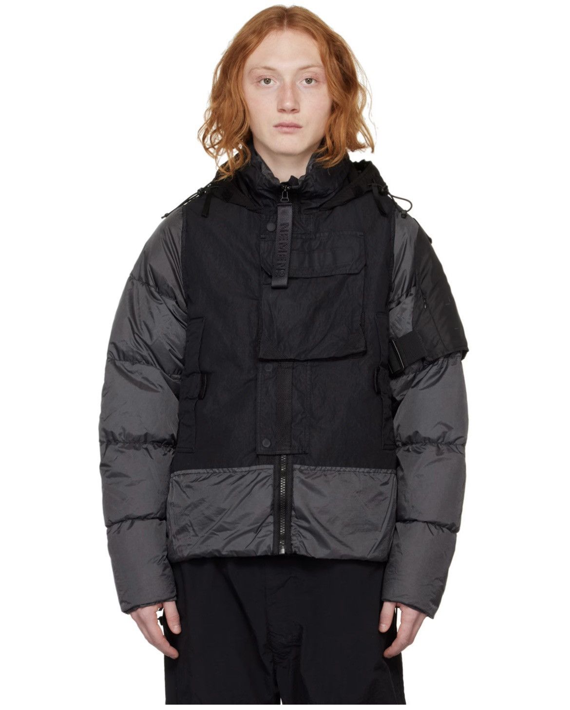 Nemen Black Army Multifabrics Down Size US XL / EU 56 / 4 - 1 Thumbnail