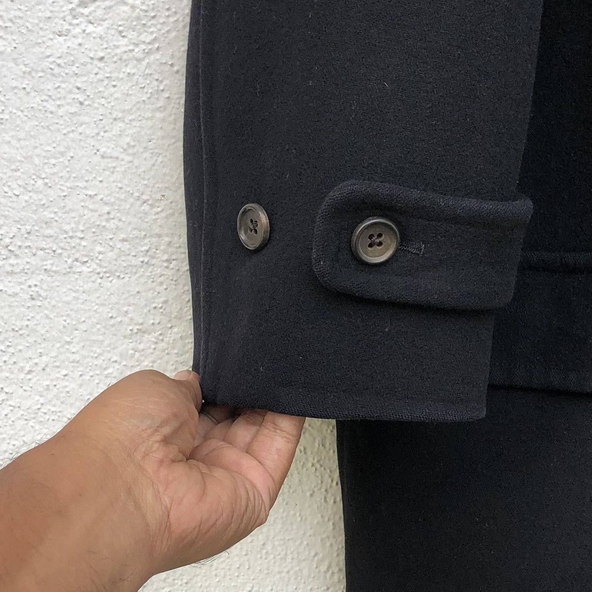 Comme des Garcons VTG 1988 COMME des GARÇONS Homme Long Peacoat Jacket Size US M / EU 48-50 / 2 - 10 Thumbnail